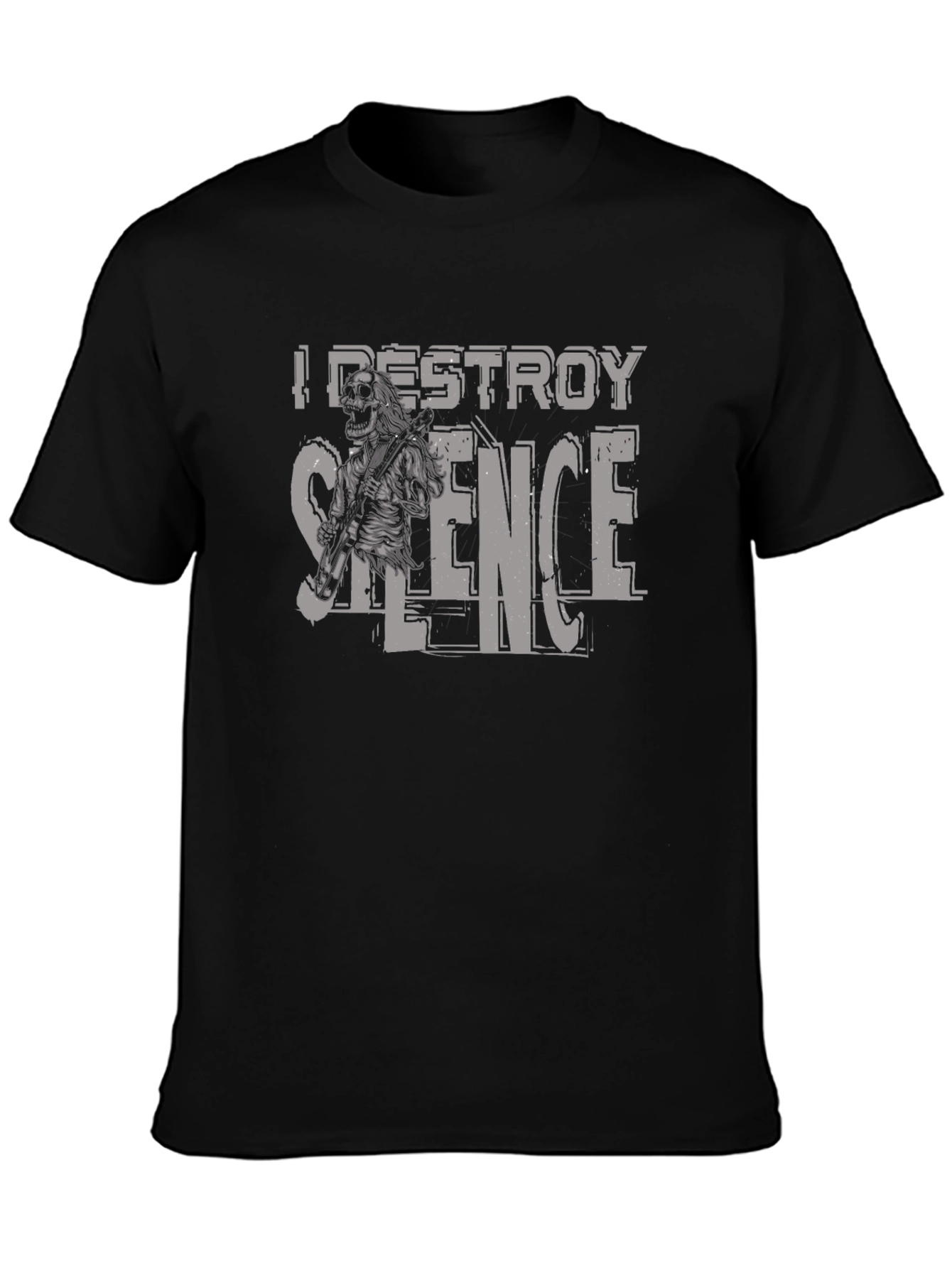 I Destroy Silence Graphic Tee - Mens Black T-Shirt