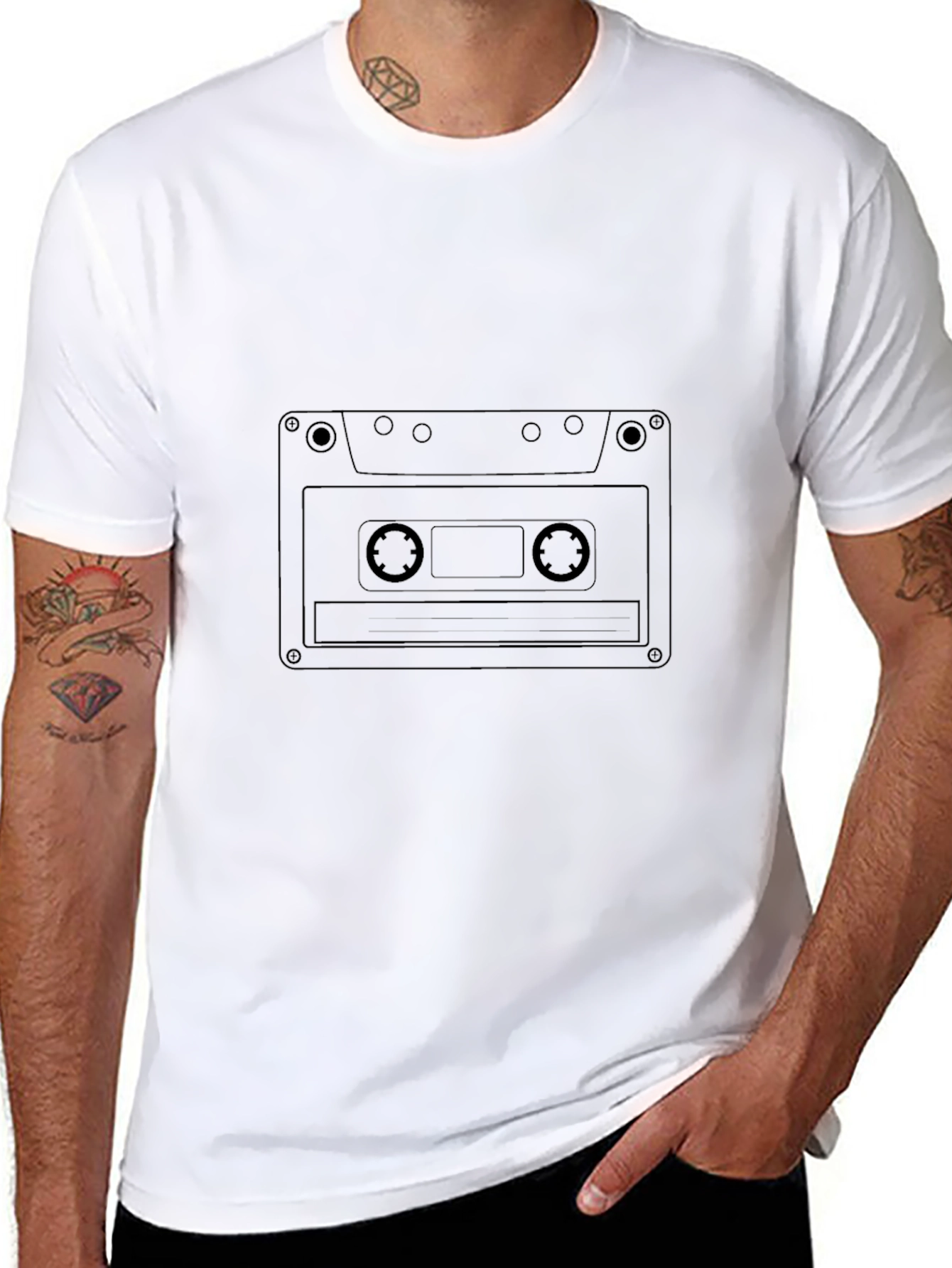 Retro Cassette Tape T-Shirt - Classic Music Lover Tee