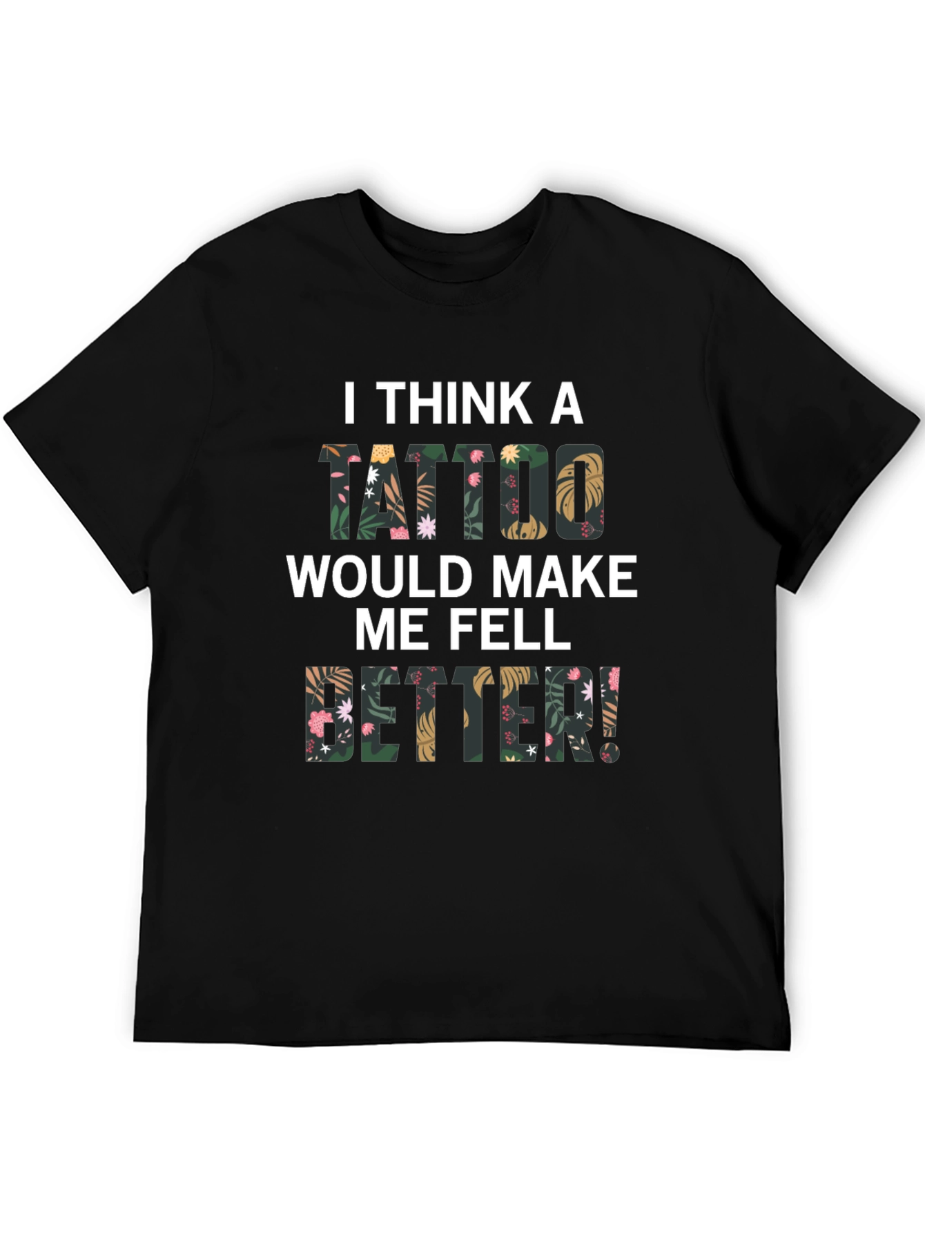 Tattoo Motivation Graphic Tee - Black