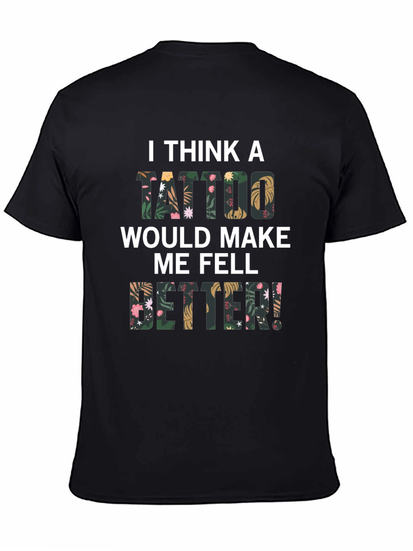 Tattoo Motivation Graphic Tee - Black