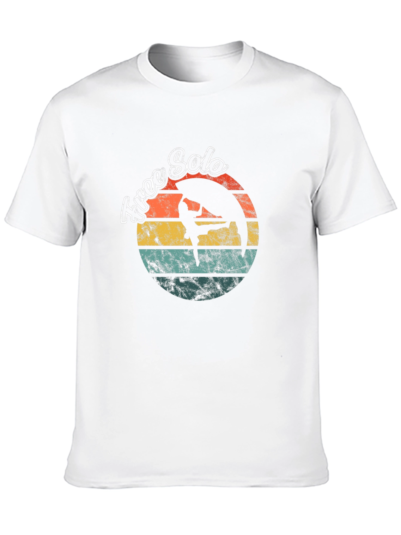 Free Solo Retro Graphic T-Shirt Rock Climbing