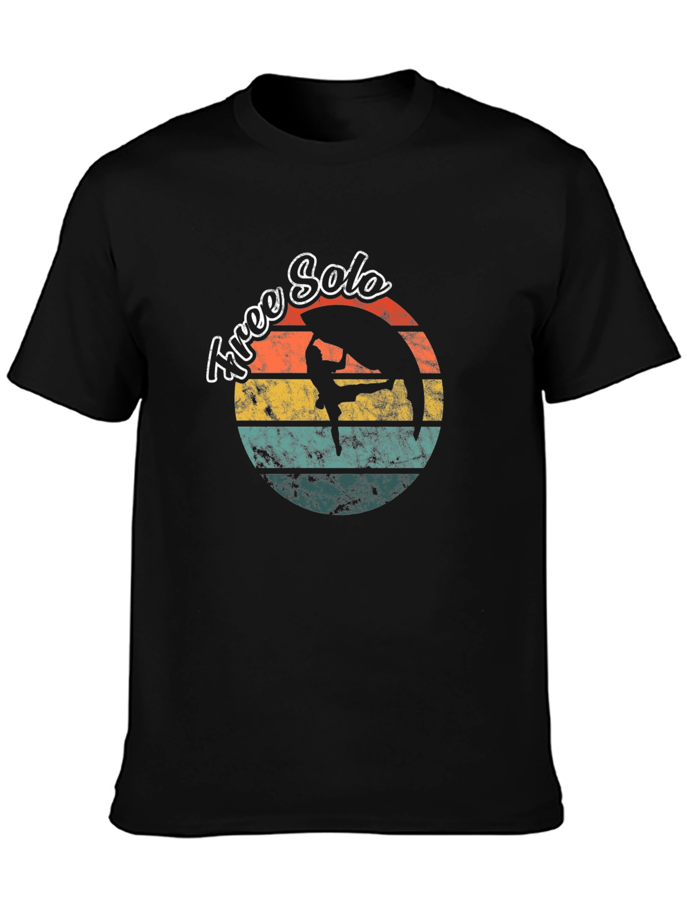 Free Solo Retro Graphic T-Shirt Rock Climbing