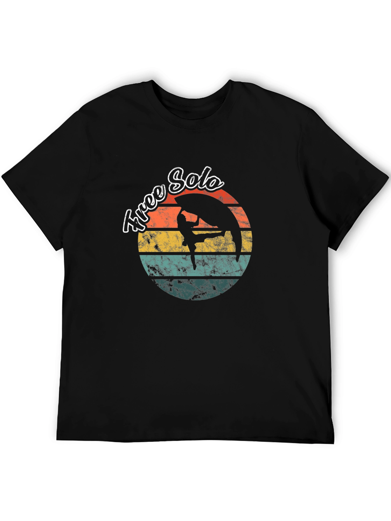 Free Solo Retro Graphic T-Shirt Rock Climbing