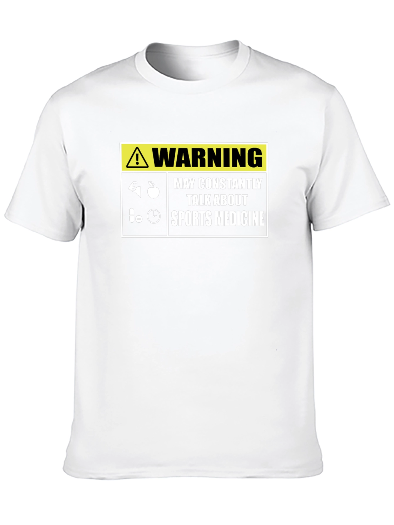 Sports Medicine Warning T-Shirt - Gym Fanatic Tee