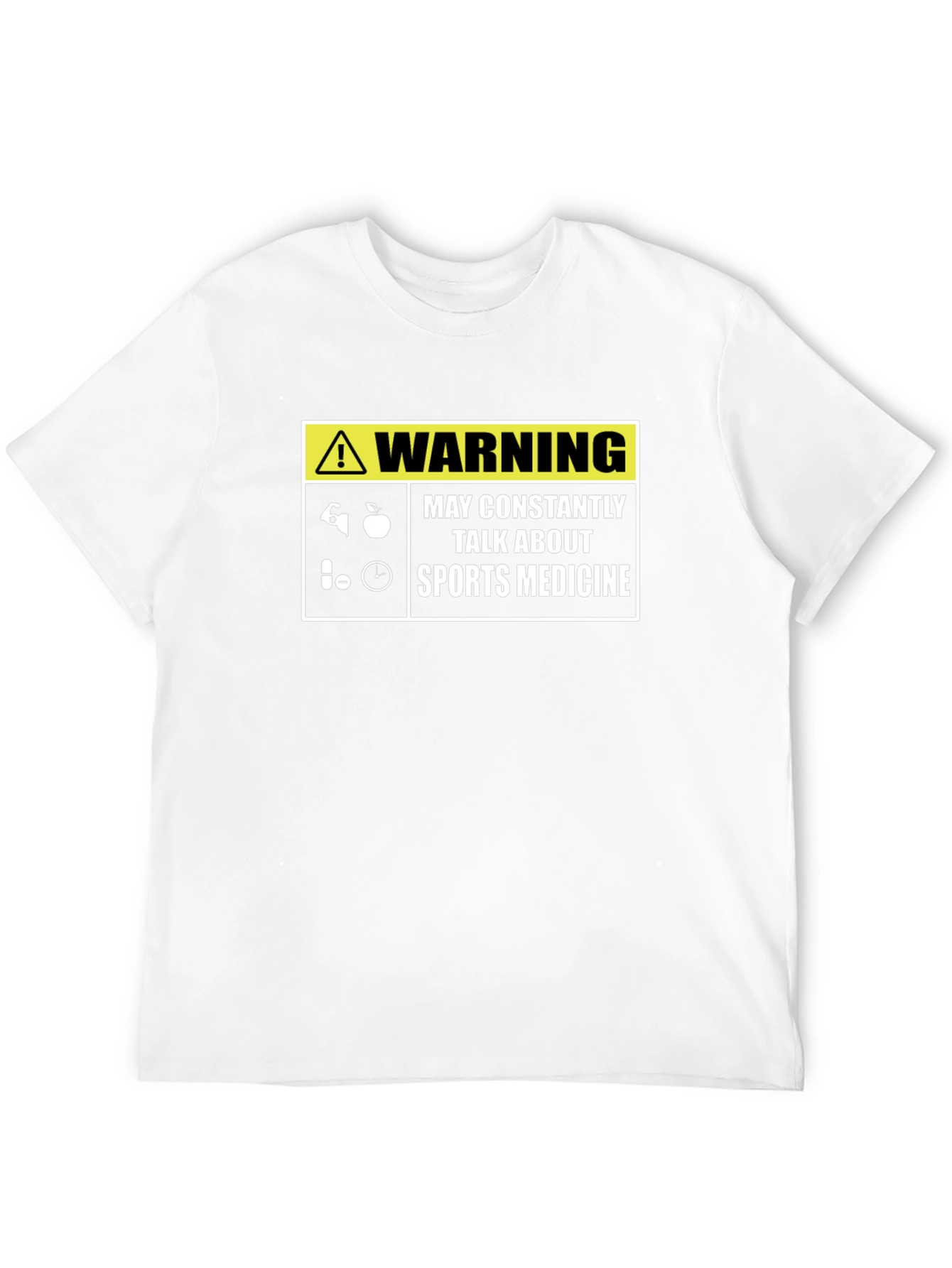 Sports Medicine Warning T-Shirt - Gym Fanatic Tee
