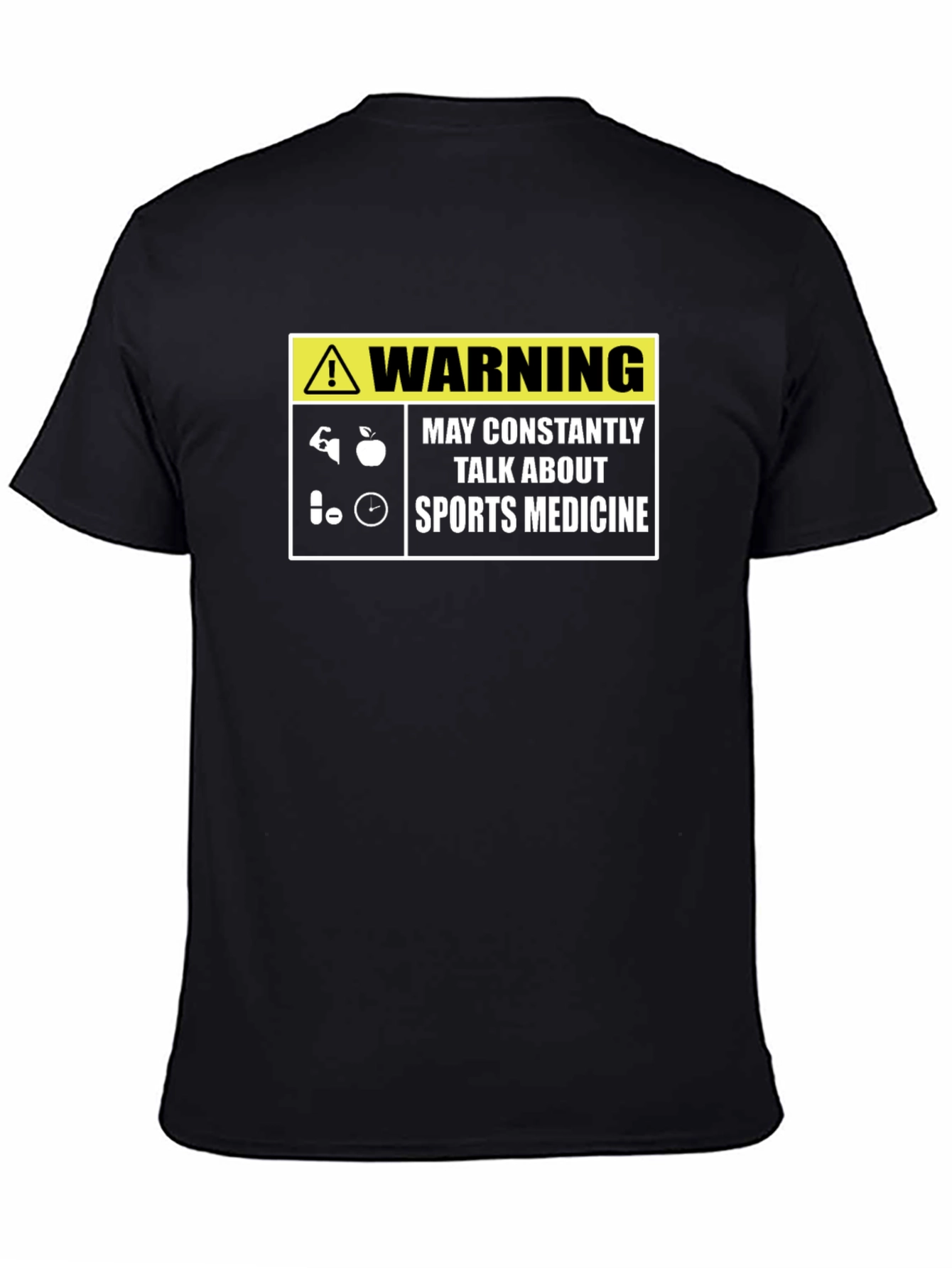 Sports Medicine Warning T-Shirt - Gym Fanatic Tee