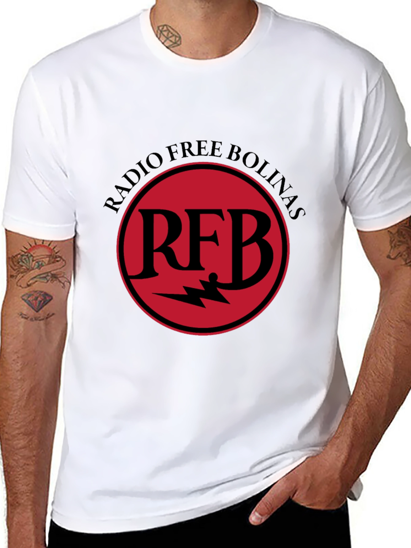 Radio Free Bolinas Black Graphic Tee