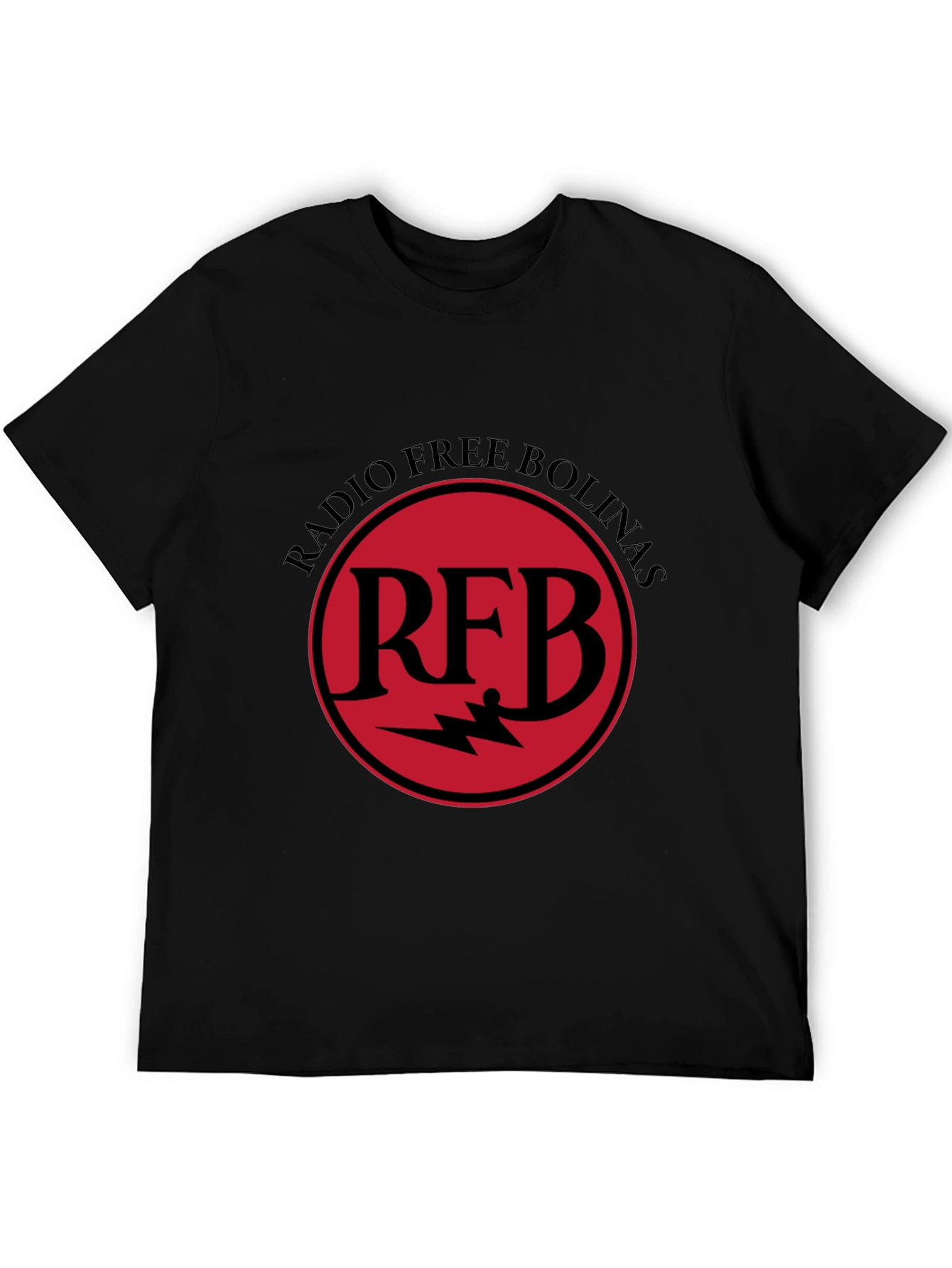 Radio Free Bolinas Black Graphic Tee
