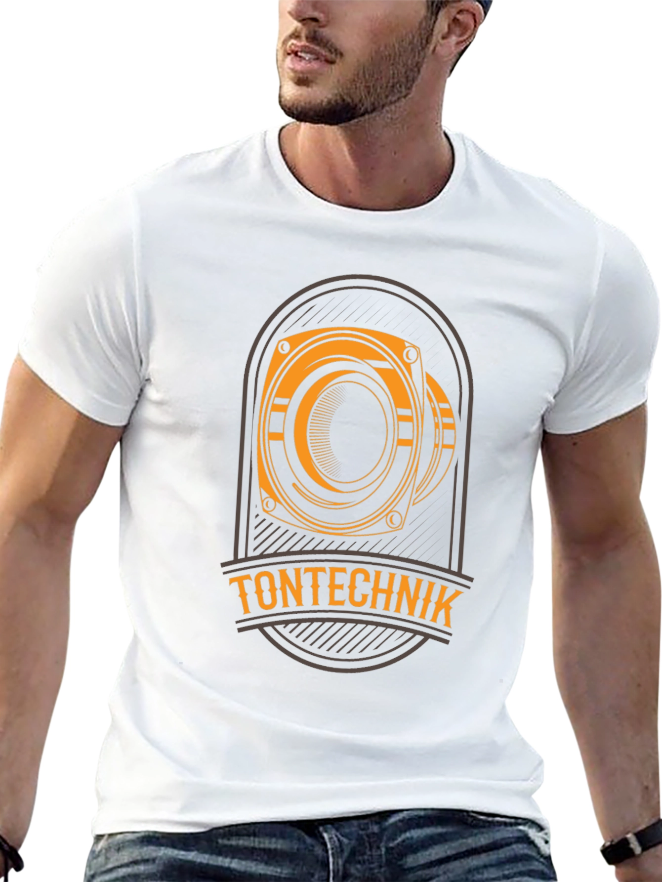Tontechnik Black Graphic T-Shirt - Speaker Design