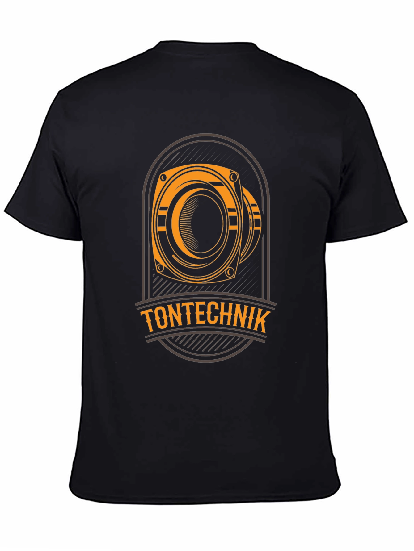 Tontechnik Black Graphic T-Shirt - Speaker Design