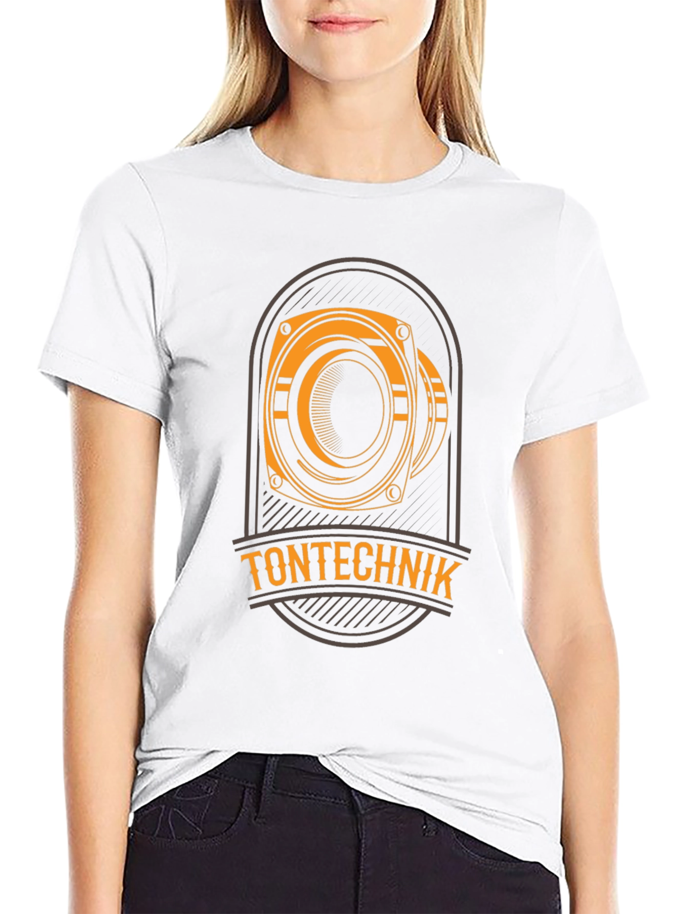 Tontechnik Black Graphic T-Shirt - Speaker Design