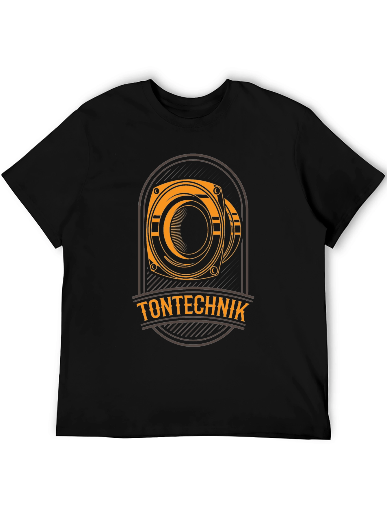 Tontechnik Black Graphic T-Shirt - Speaker Design
