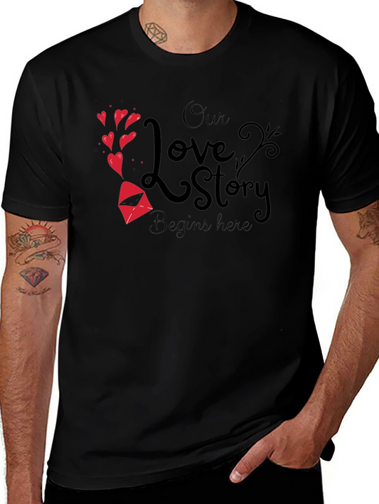 Our Love Story Begins Here T-Shirt