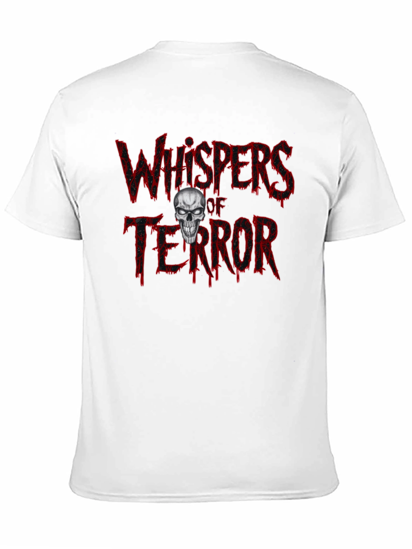 Whispers of Terror Graphic Print Black T-Shirt