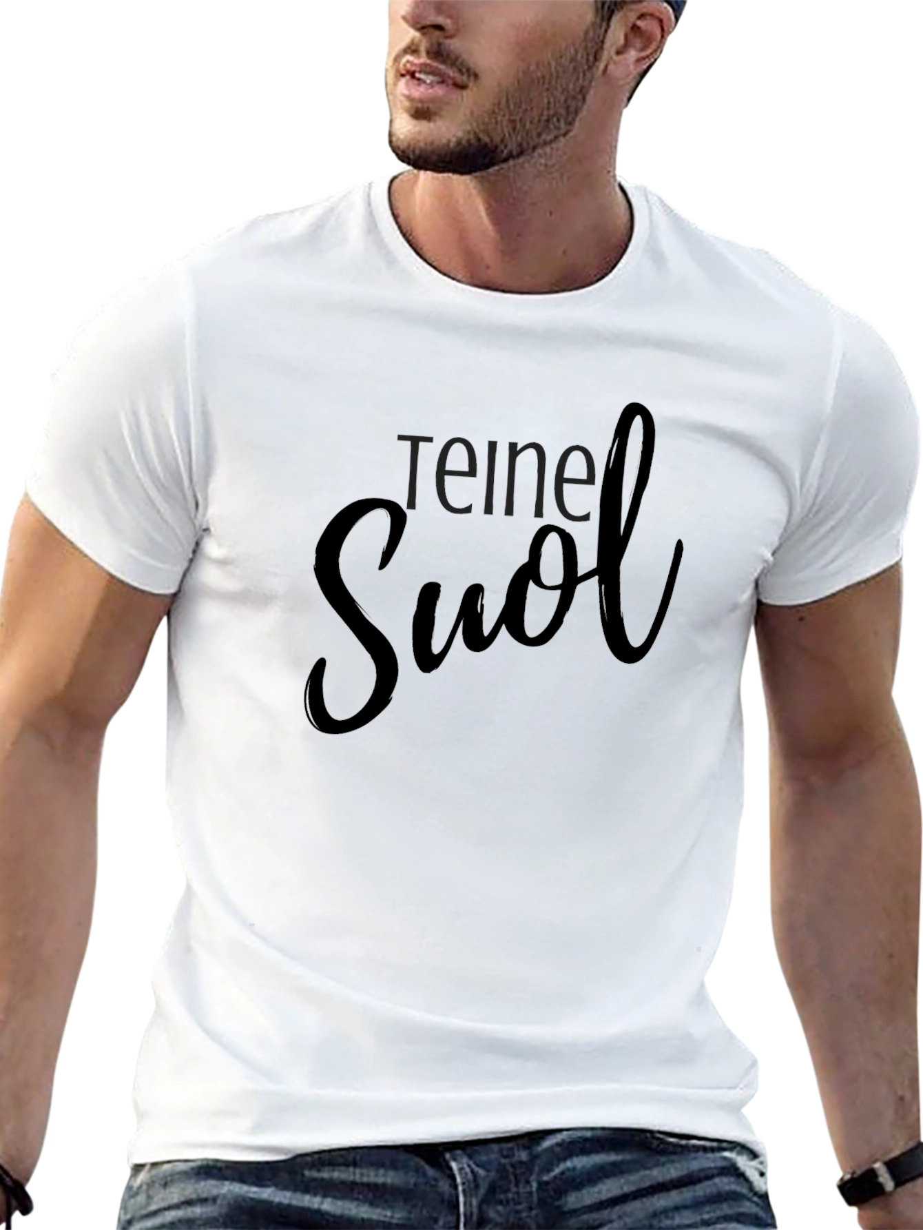 Teine Suol Black Graphic Tee