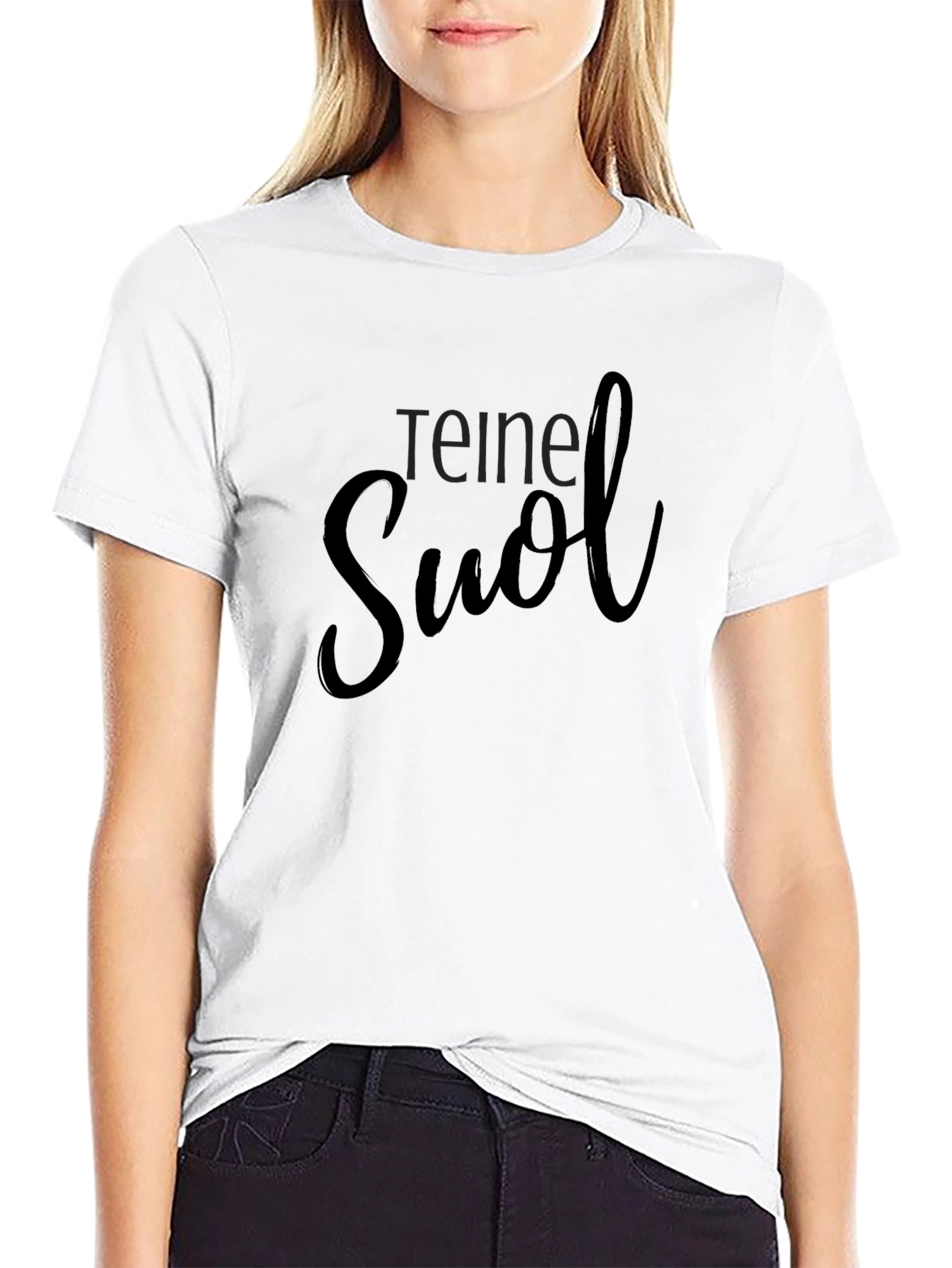 Teine Suol Black Graphic Tee