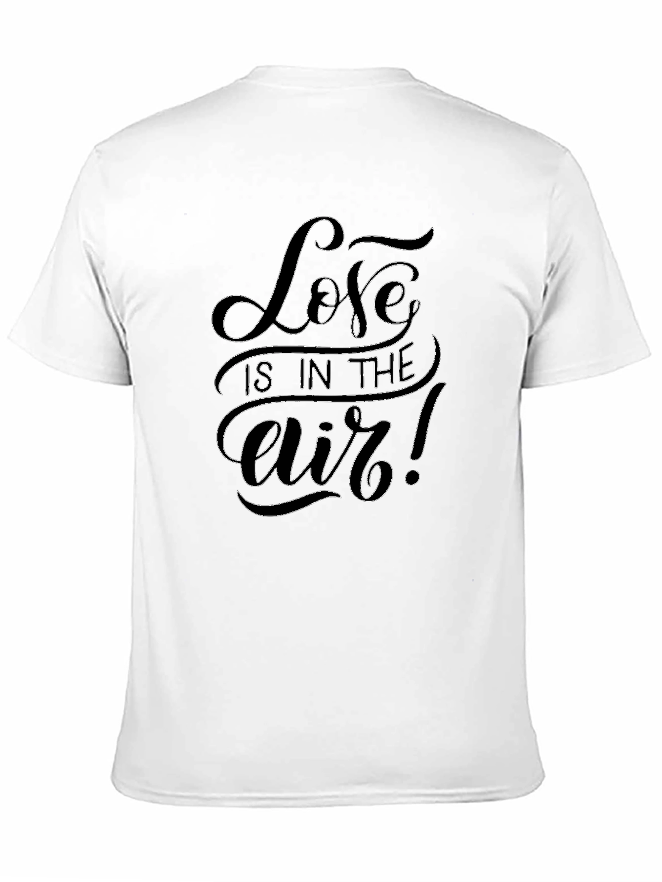 Love is in the Air Black Graphic T-Shirt