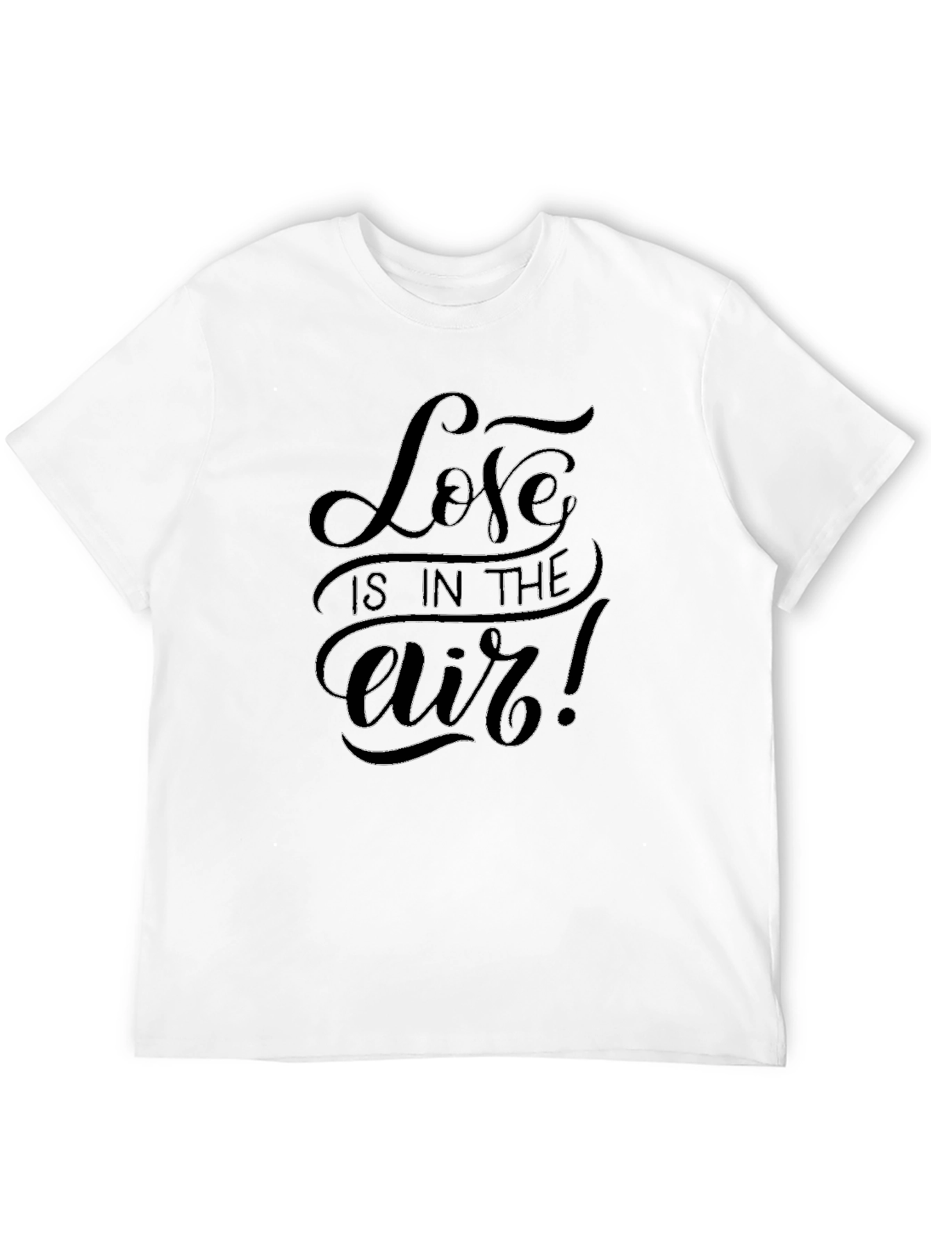 Love is in the Air Black Graphic T-Shirt