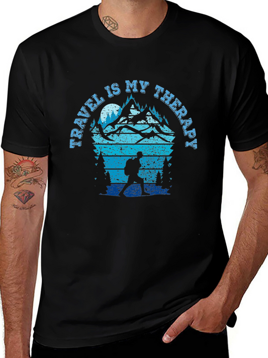 Travel Is My Therapy Hiking T-Shirt
