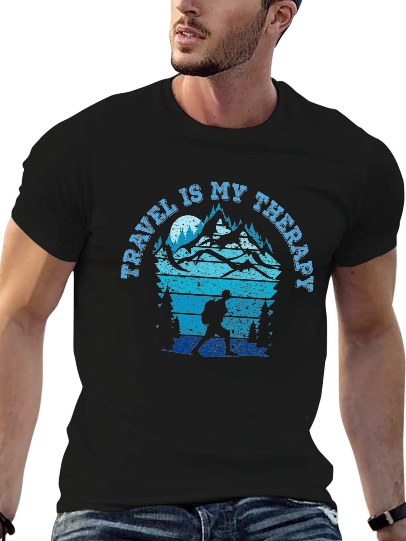 Travel Is My Therapy Hiking T-Shirt