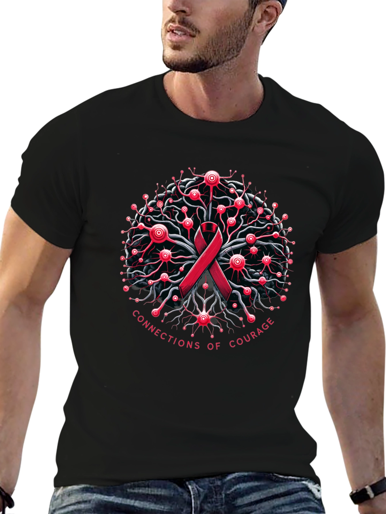 Connections of Courage Awareness T-Shirt