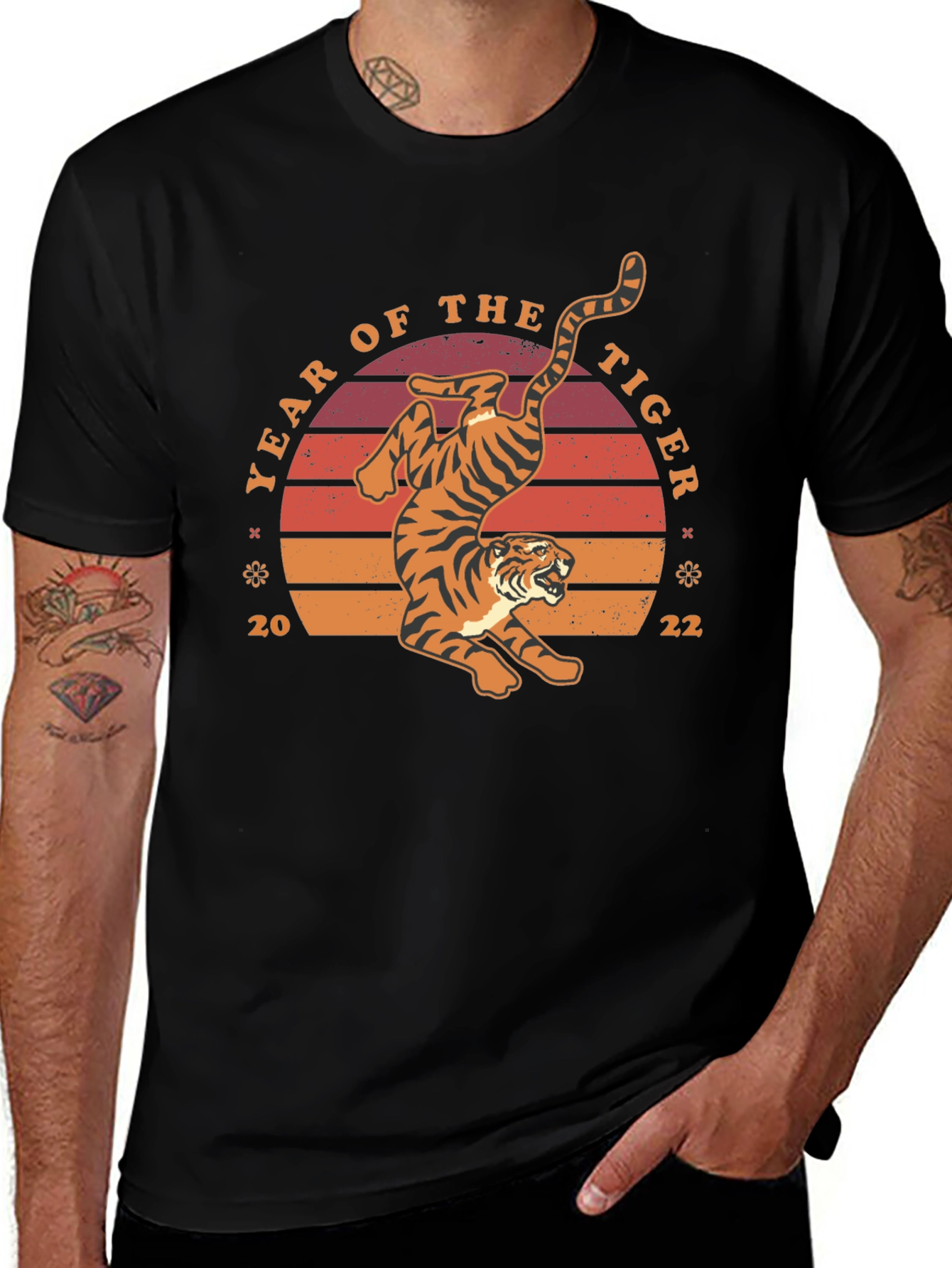Year of the Tiger Graphic Tee - Black