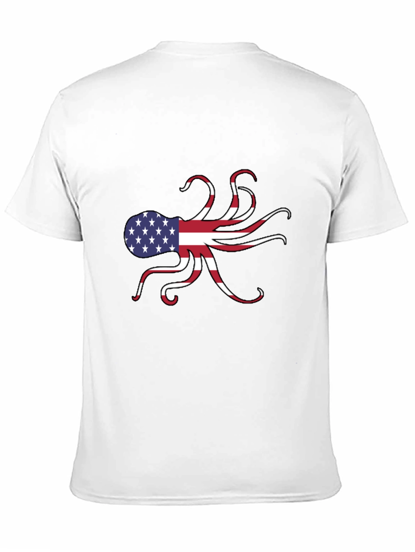 American Flag Octopus Graphic Tee