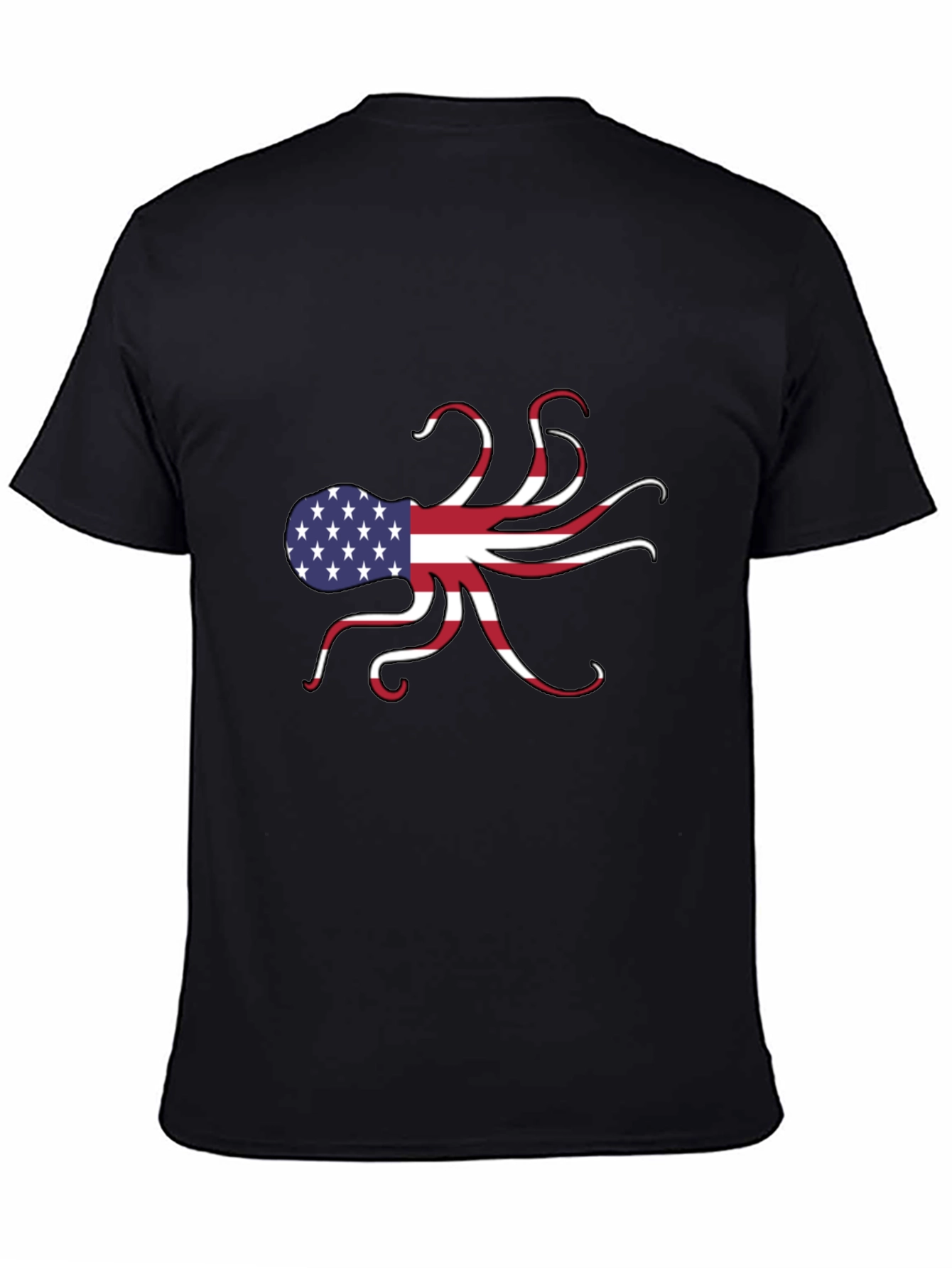 American Flag Octopus Graphic Tee