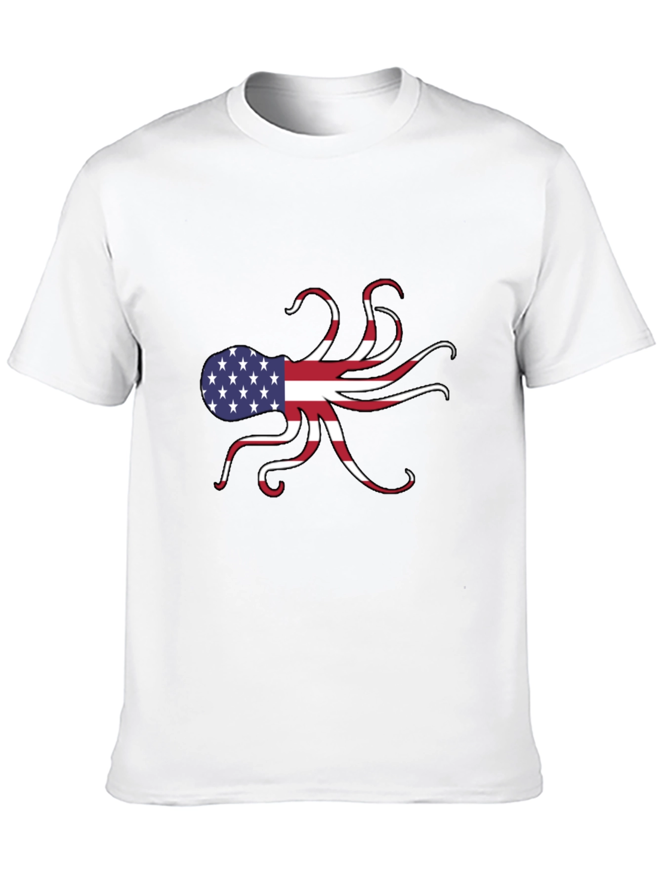 American Flag Octopus Graphic Tee