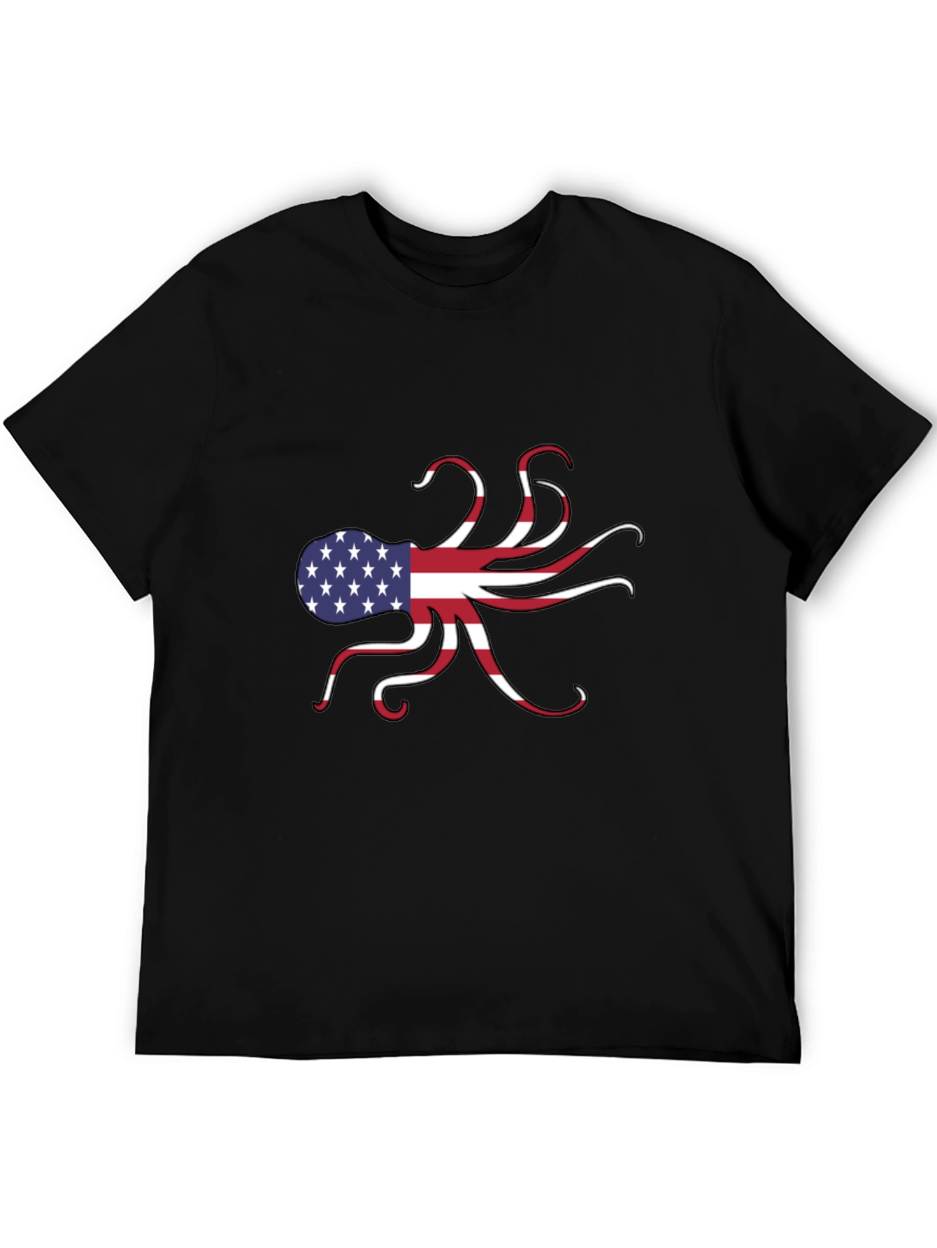 American Flag Octopus Graphic Tee