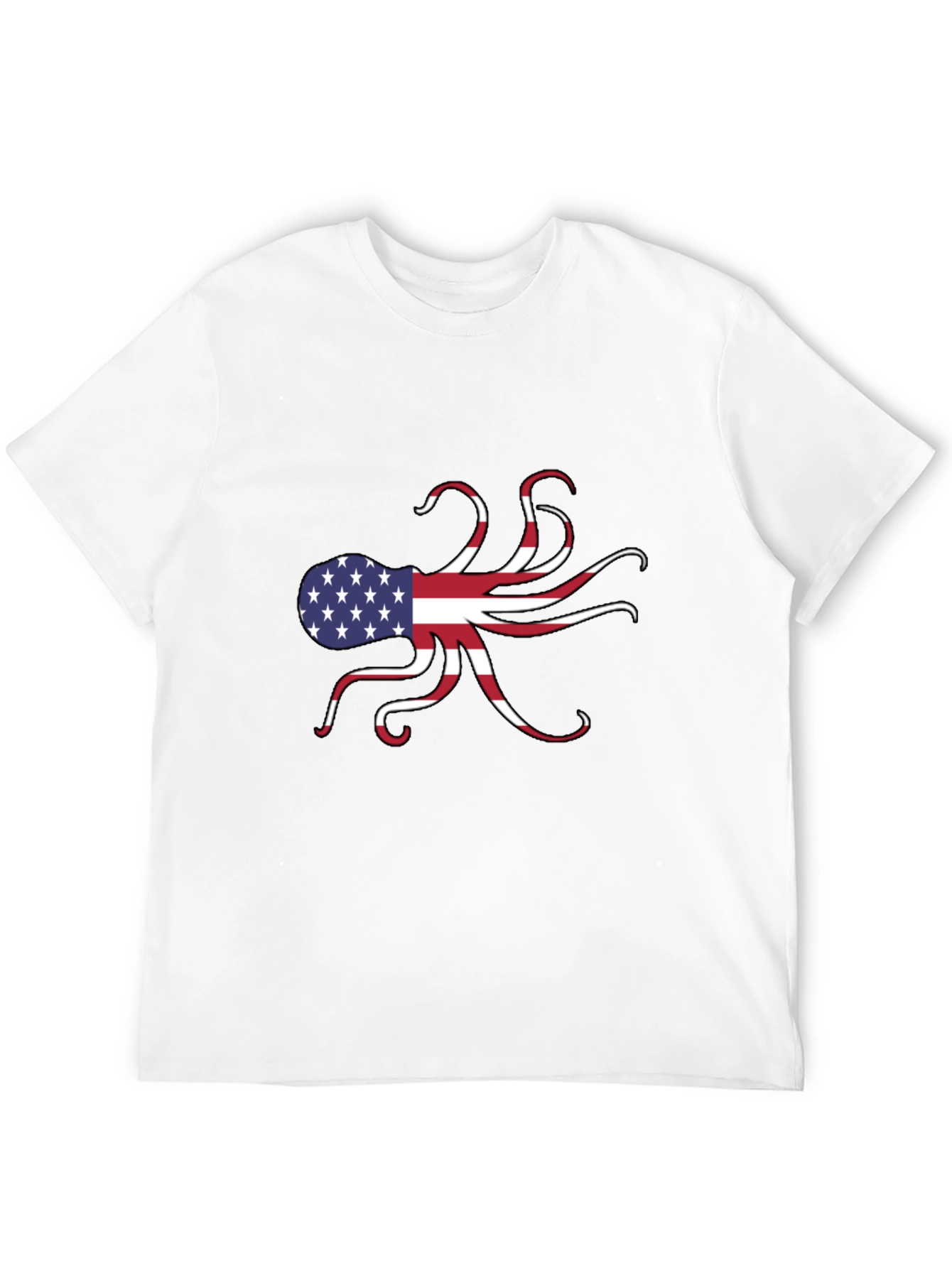 American Flag Octopus Graphic Tee