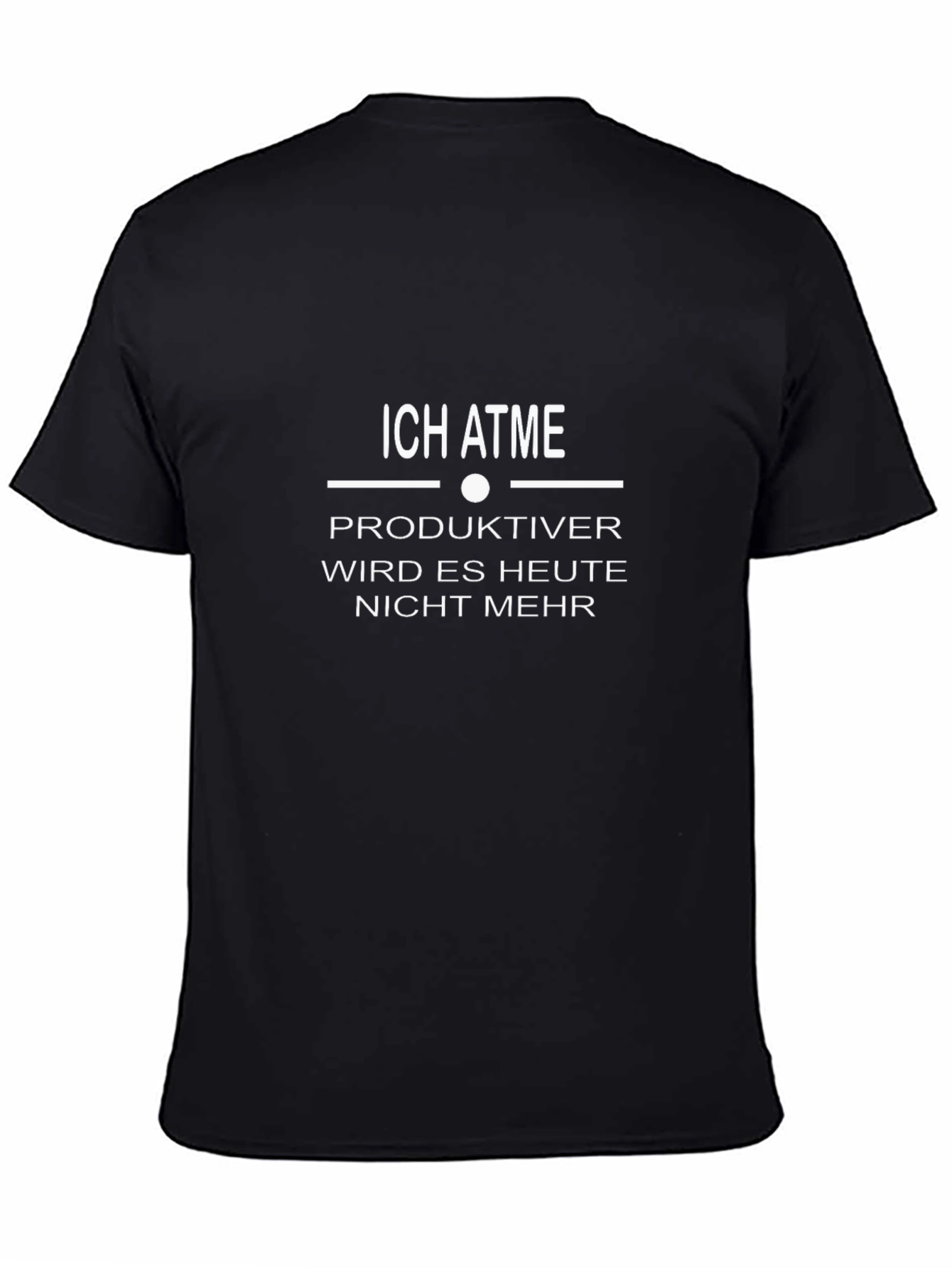 Ich Atme T-Shirt - German Funny Slogan Black Tee