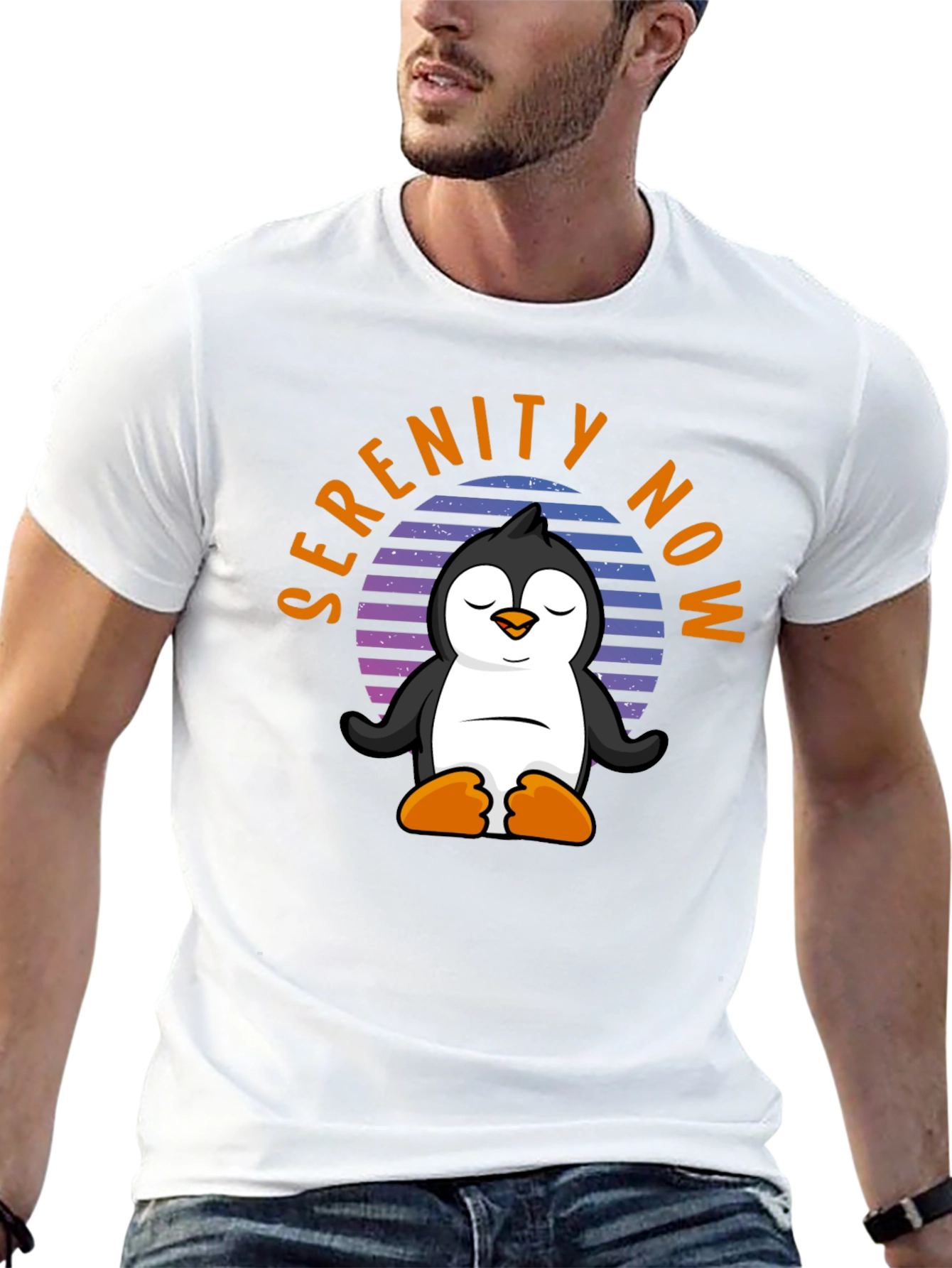 Serenity Now Penguin T-Shirt