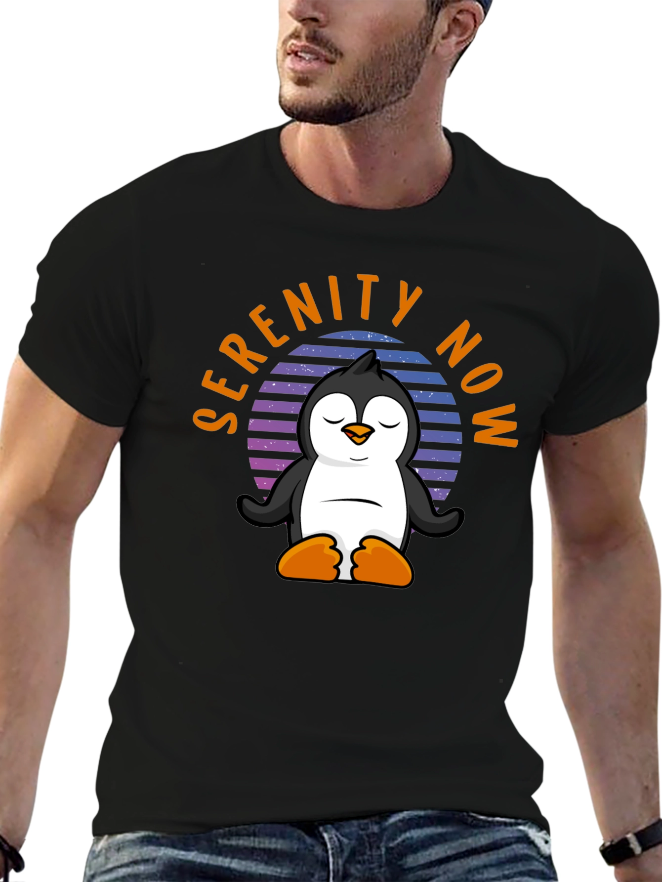 Serenity Now Penguin T-Shirt
