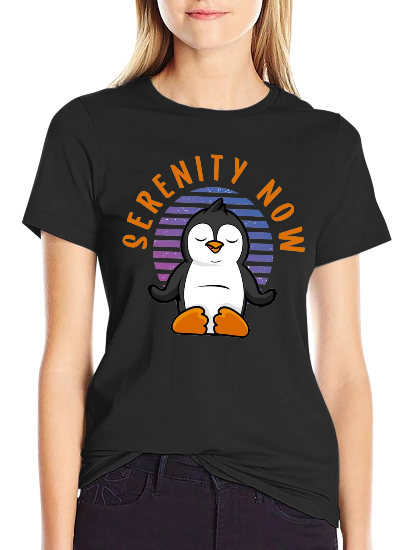Serenity Now Penguin T-Shirt