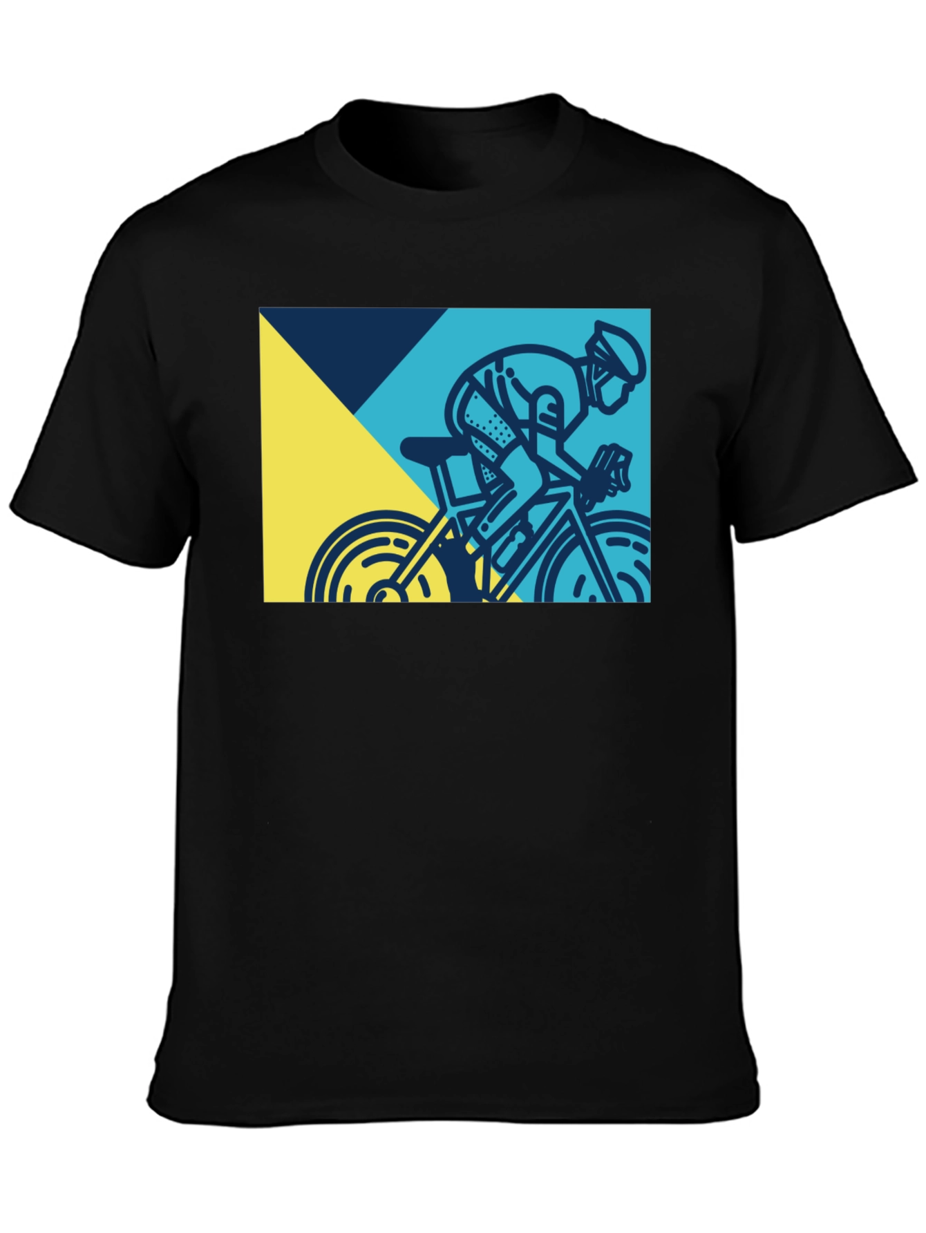 Cycling Graphic Tee - Mens Black T-Shirt