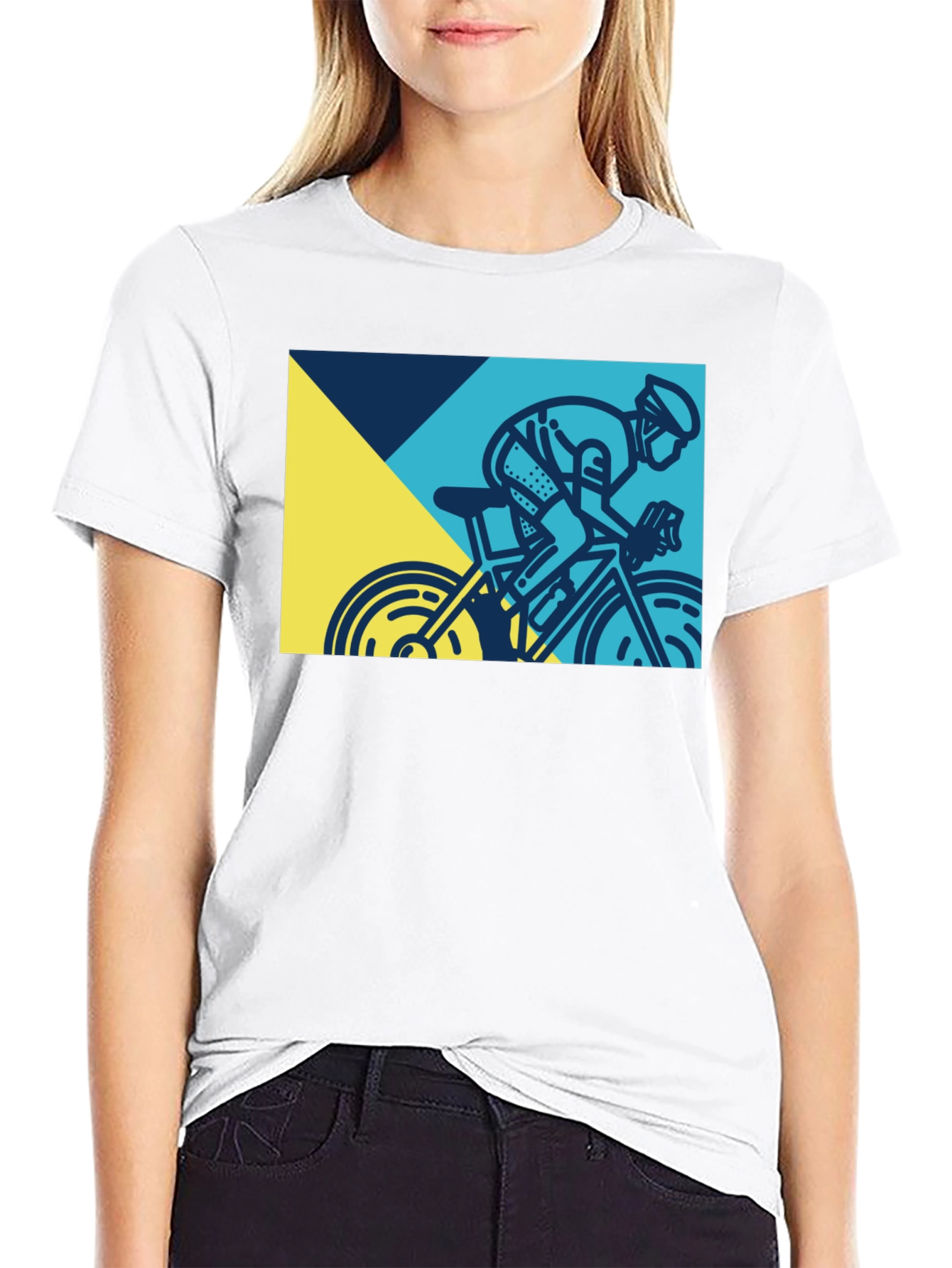 Cycling Graphic Tee - Mens Black T-Shirt