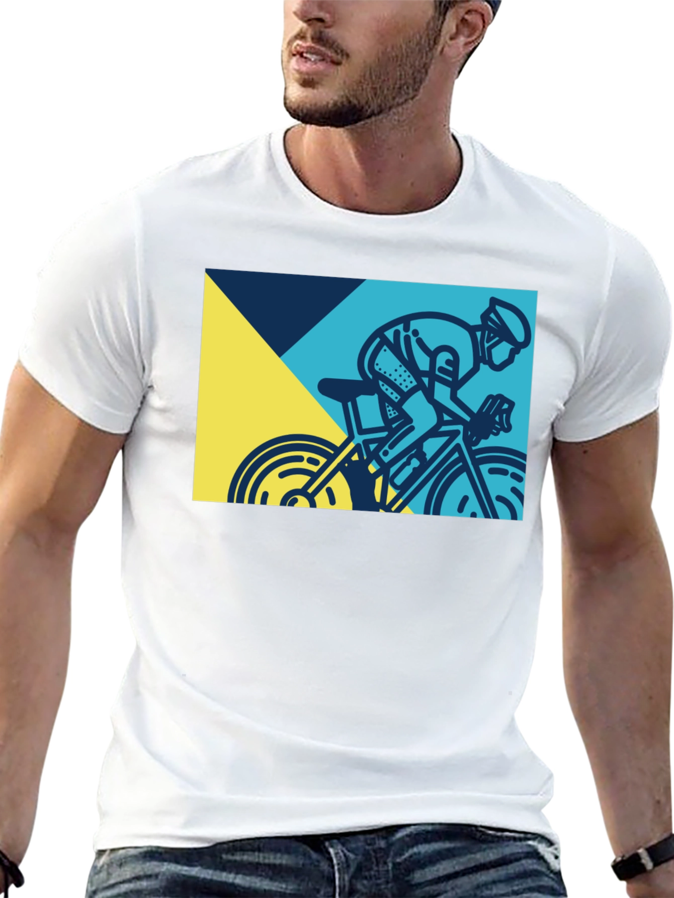 Cycling Graphic Tee - Mens Black T-Shirt