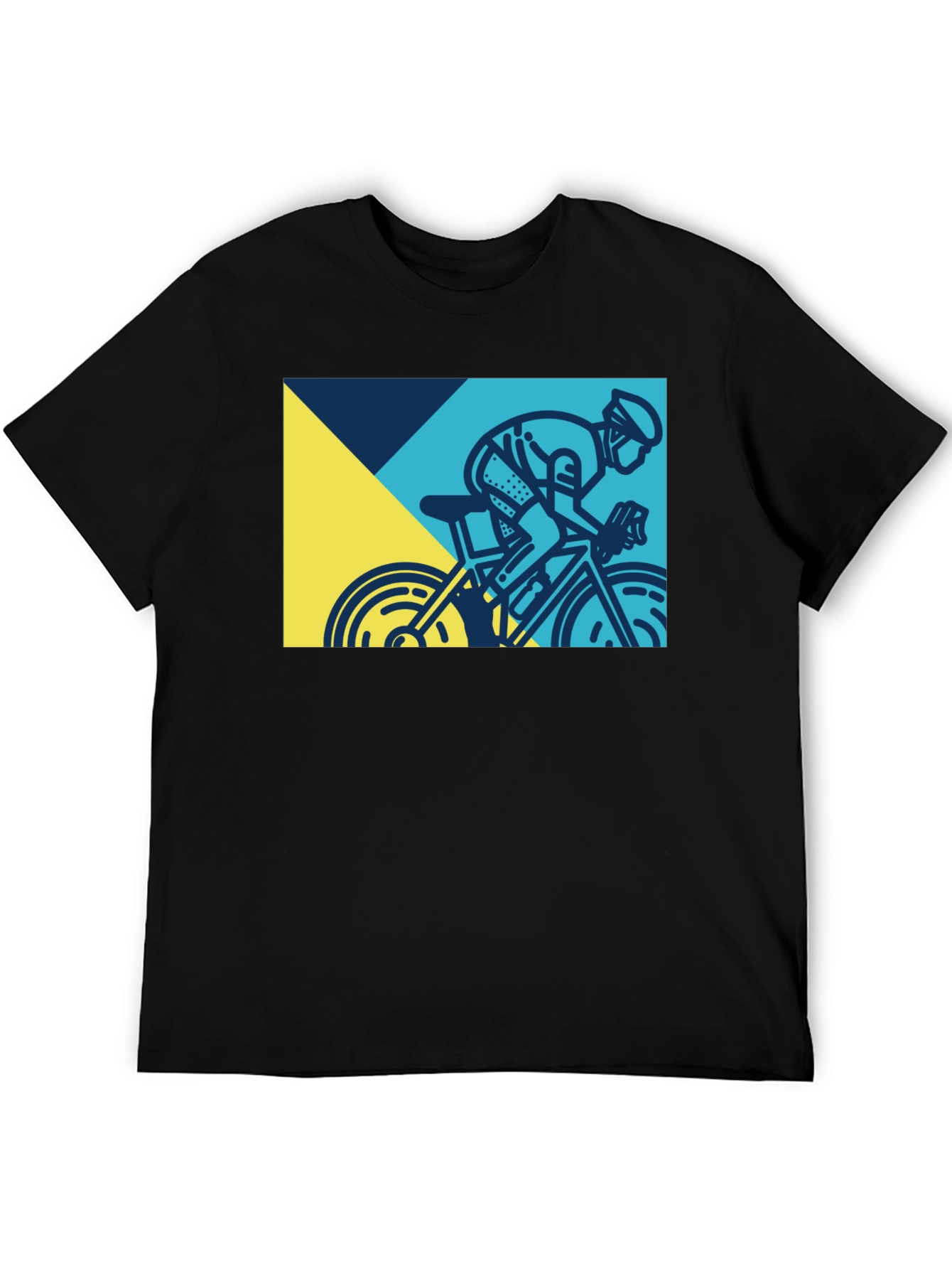 Cycling Graphic Tee - Mens Black T-Shirt