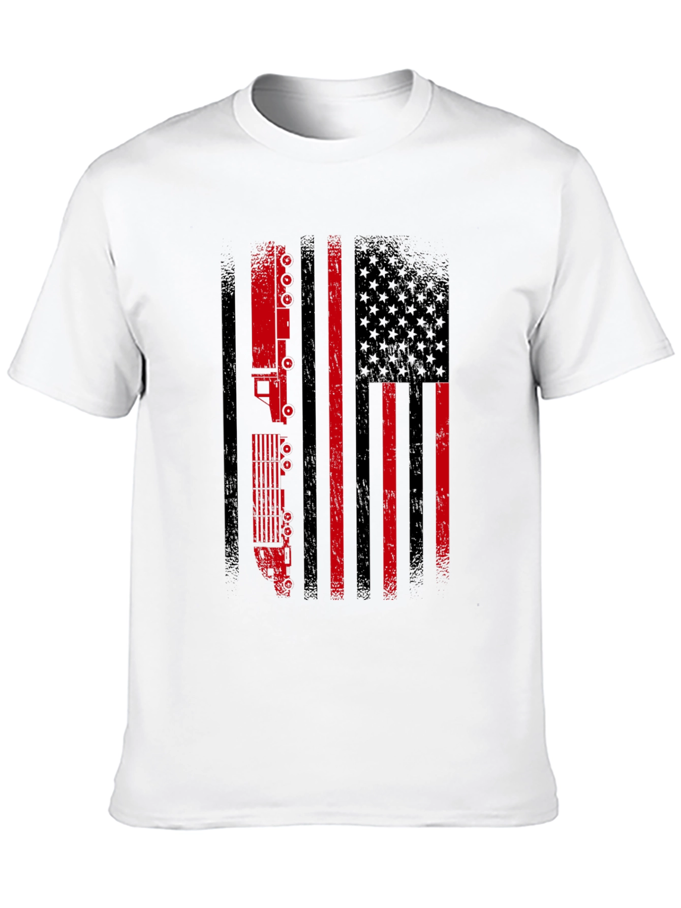 Trucker American Flag Graphic Tee