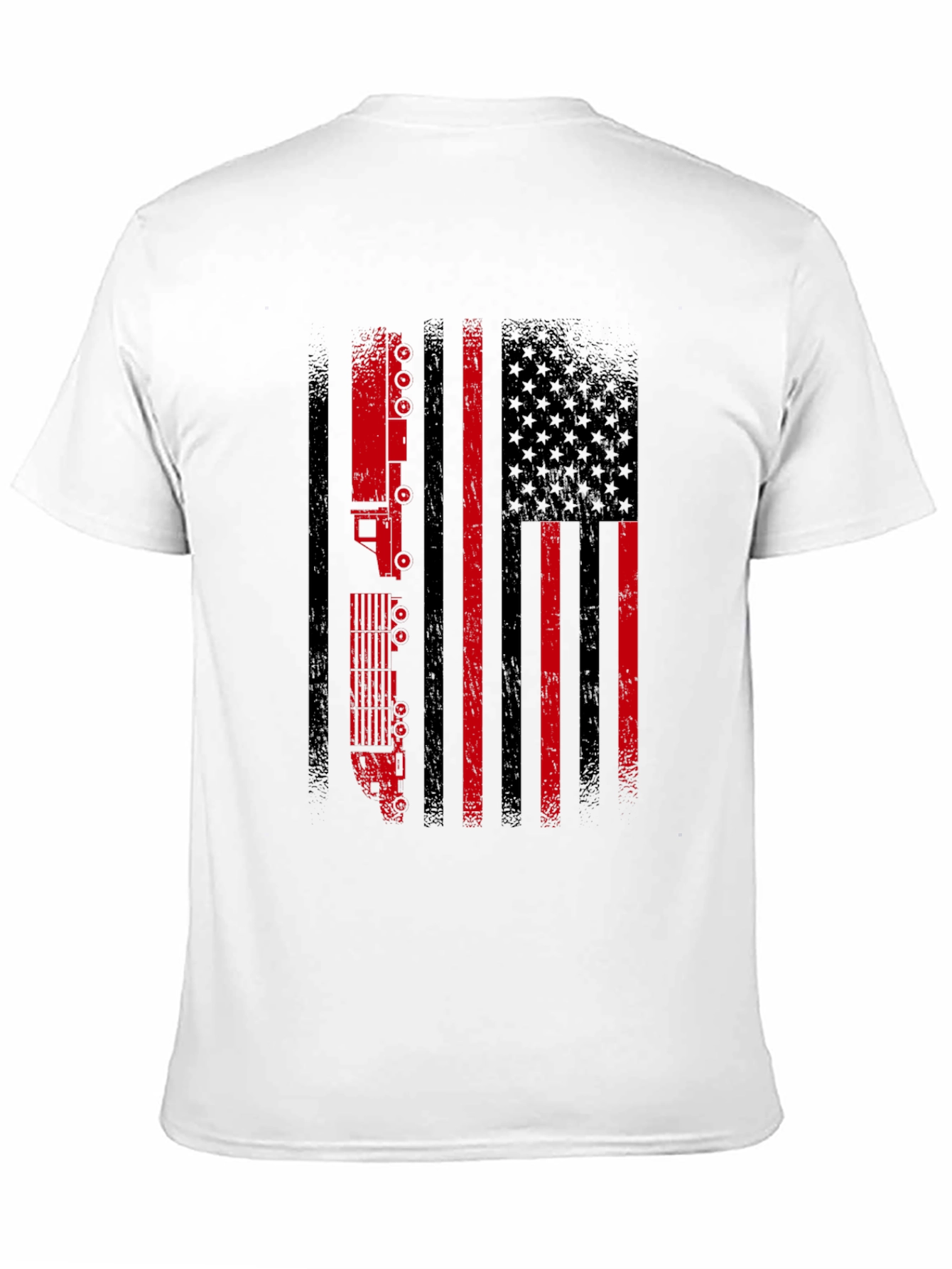 Trucker American Flag Graphic Tee