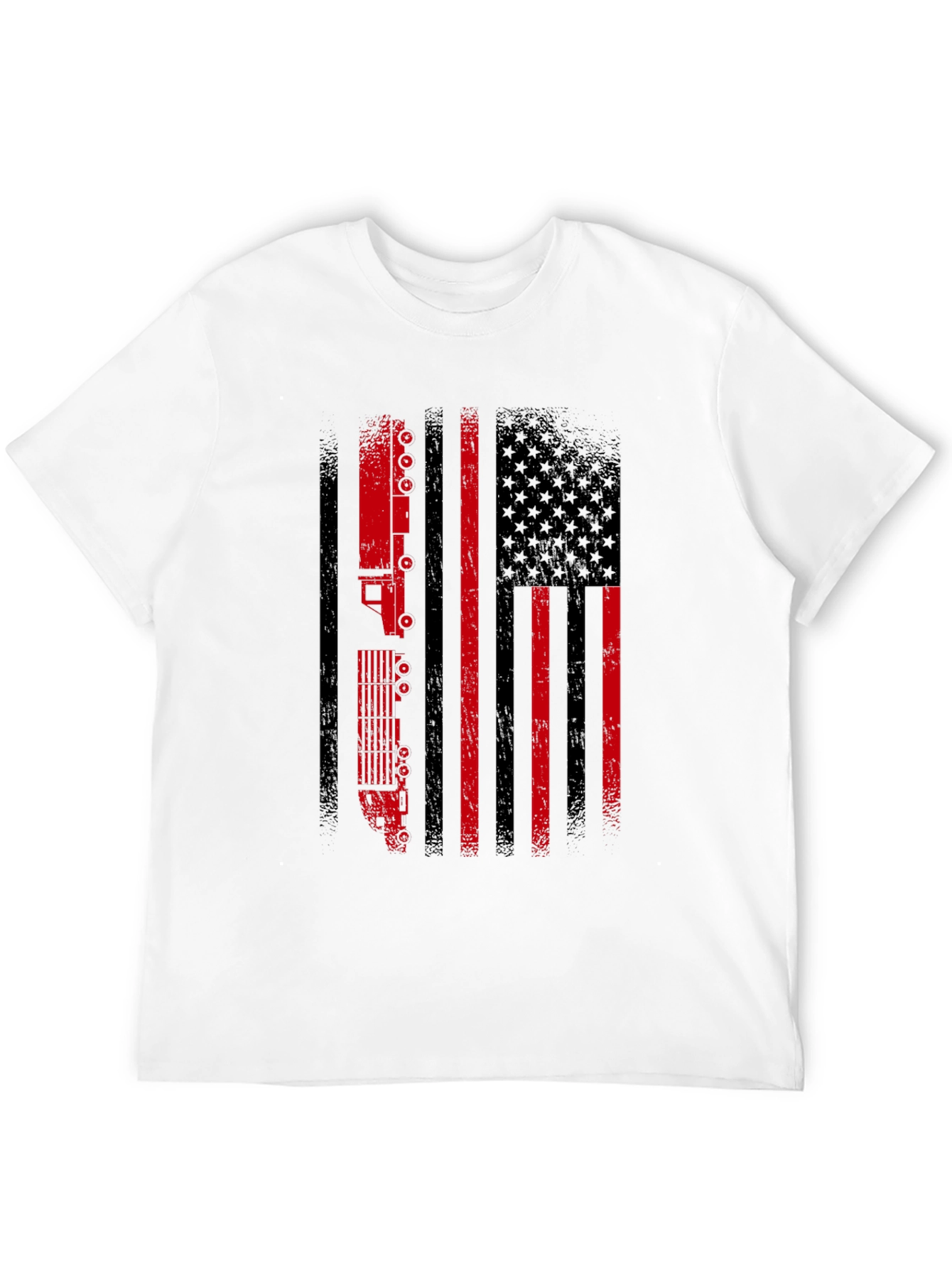Trucker American Flag Graphic Tee