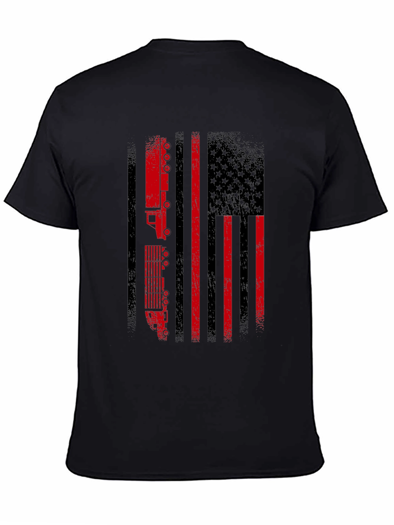 Trucker American Flag Graphic Tee