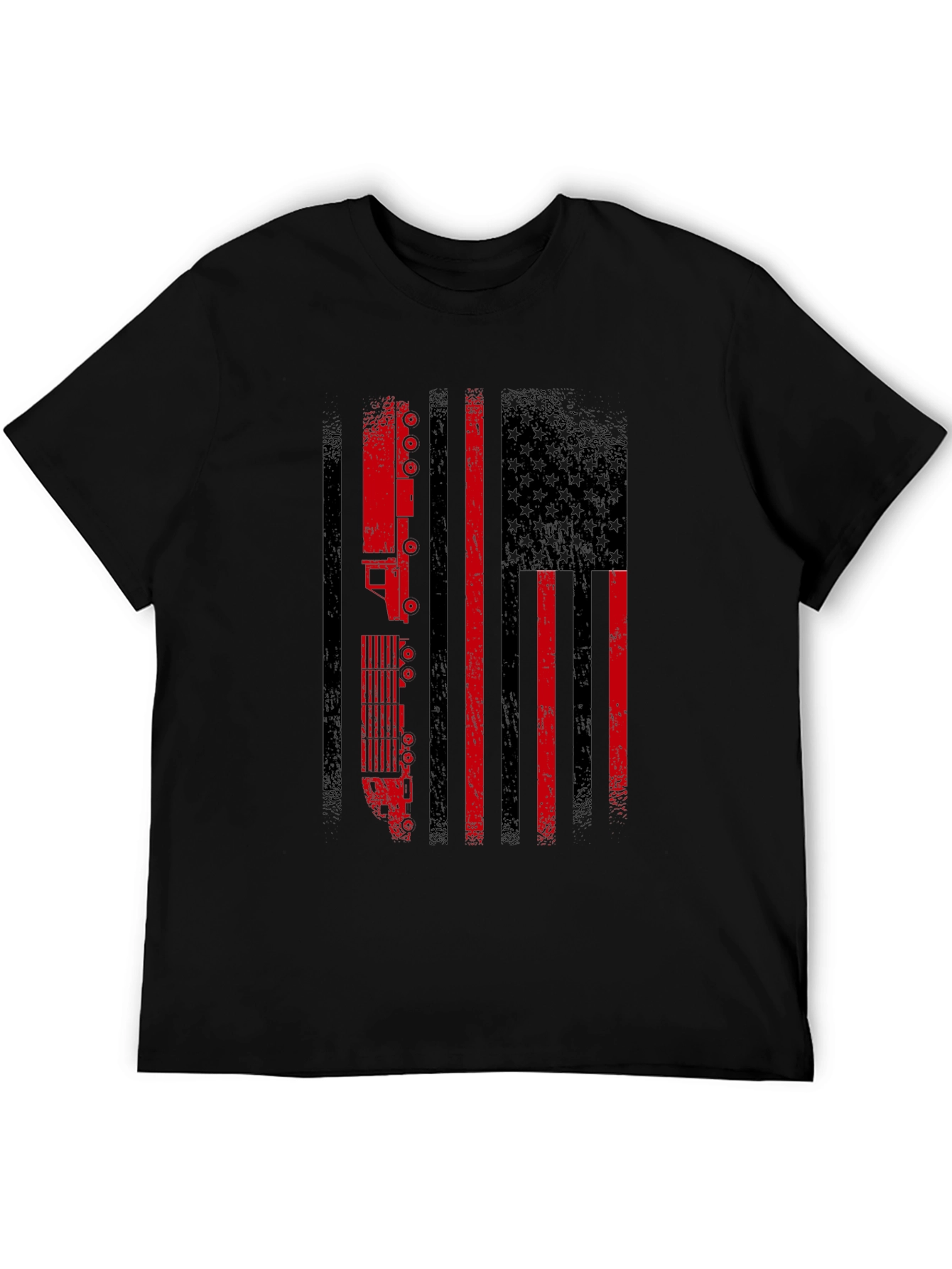 Trucker American Flag Graphic Tee