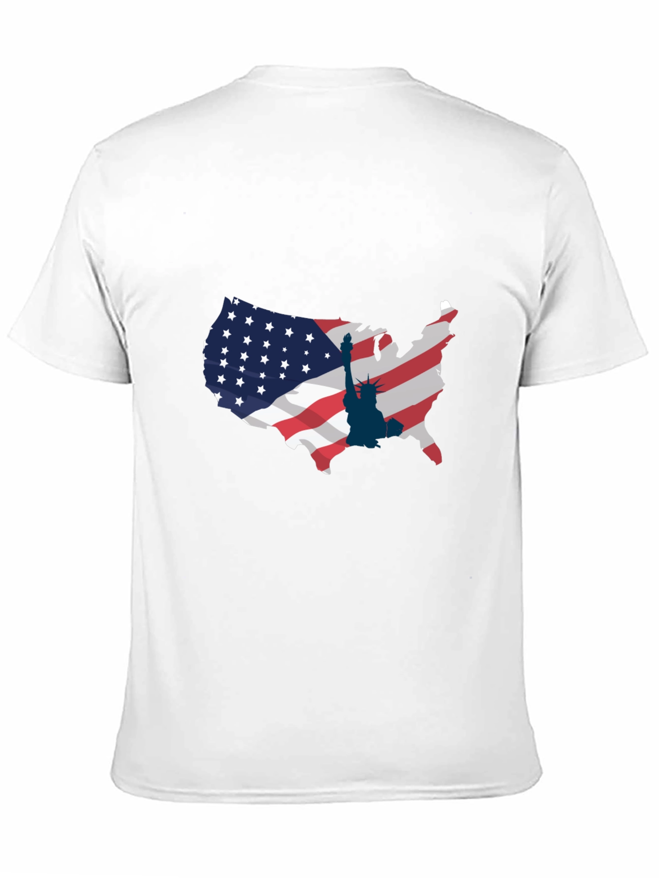 USA Map & Statue of Liberty Graphic Tee