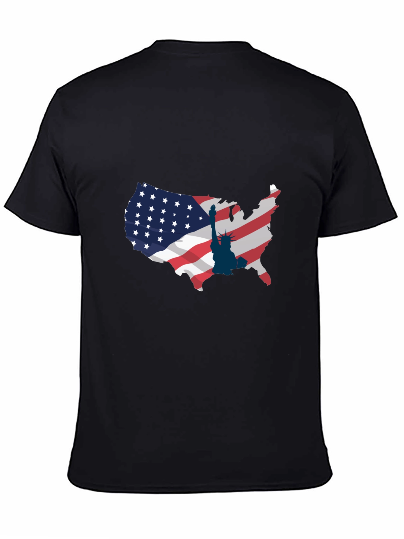 USA Map & Statue of Liberty Graphic Tee