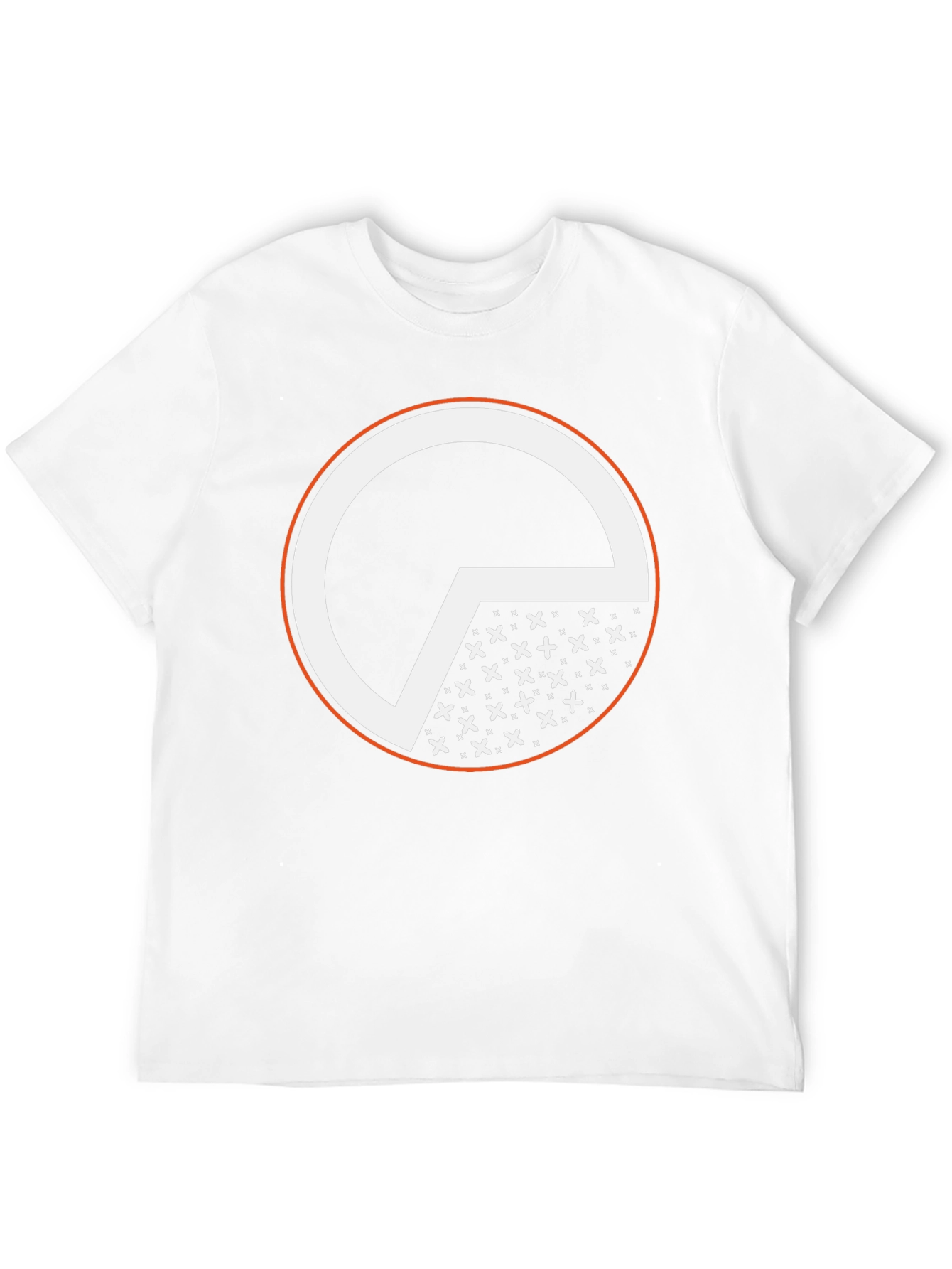 Graphic Tee: Black Circle Design Cotton T-Shirt