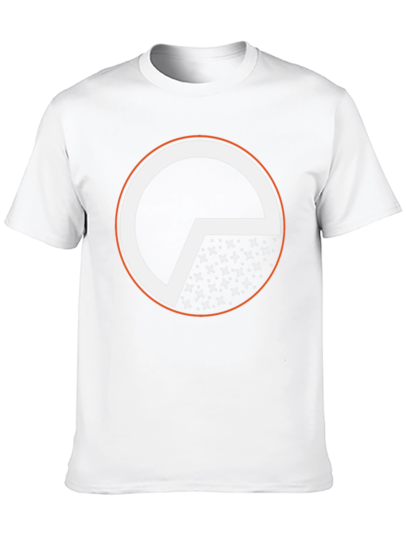 Graphic Tee: Black Circle Design Cotton T-Shirt