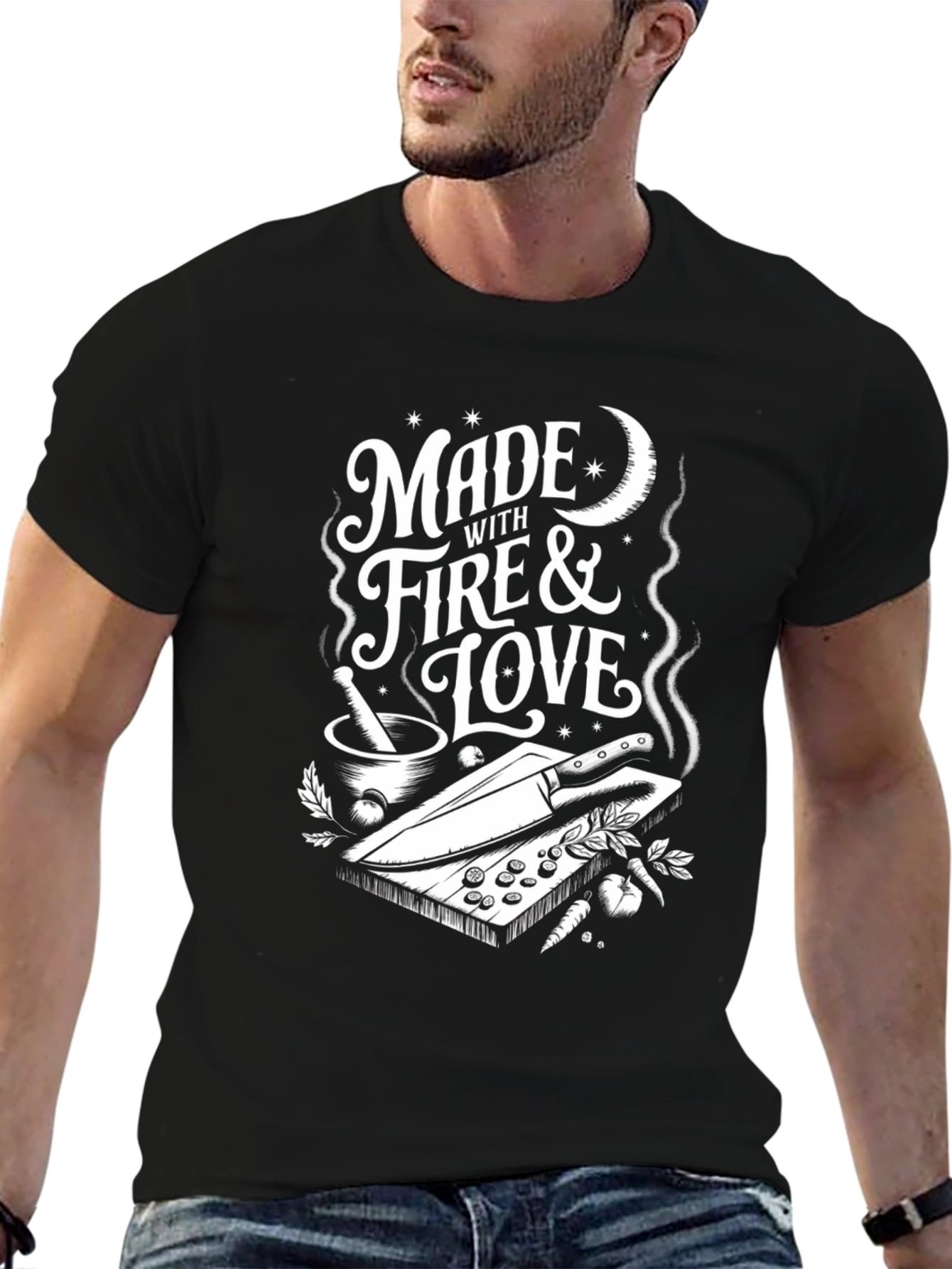 Made With Fire & Love Graphic T-Shirt