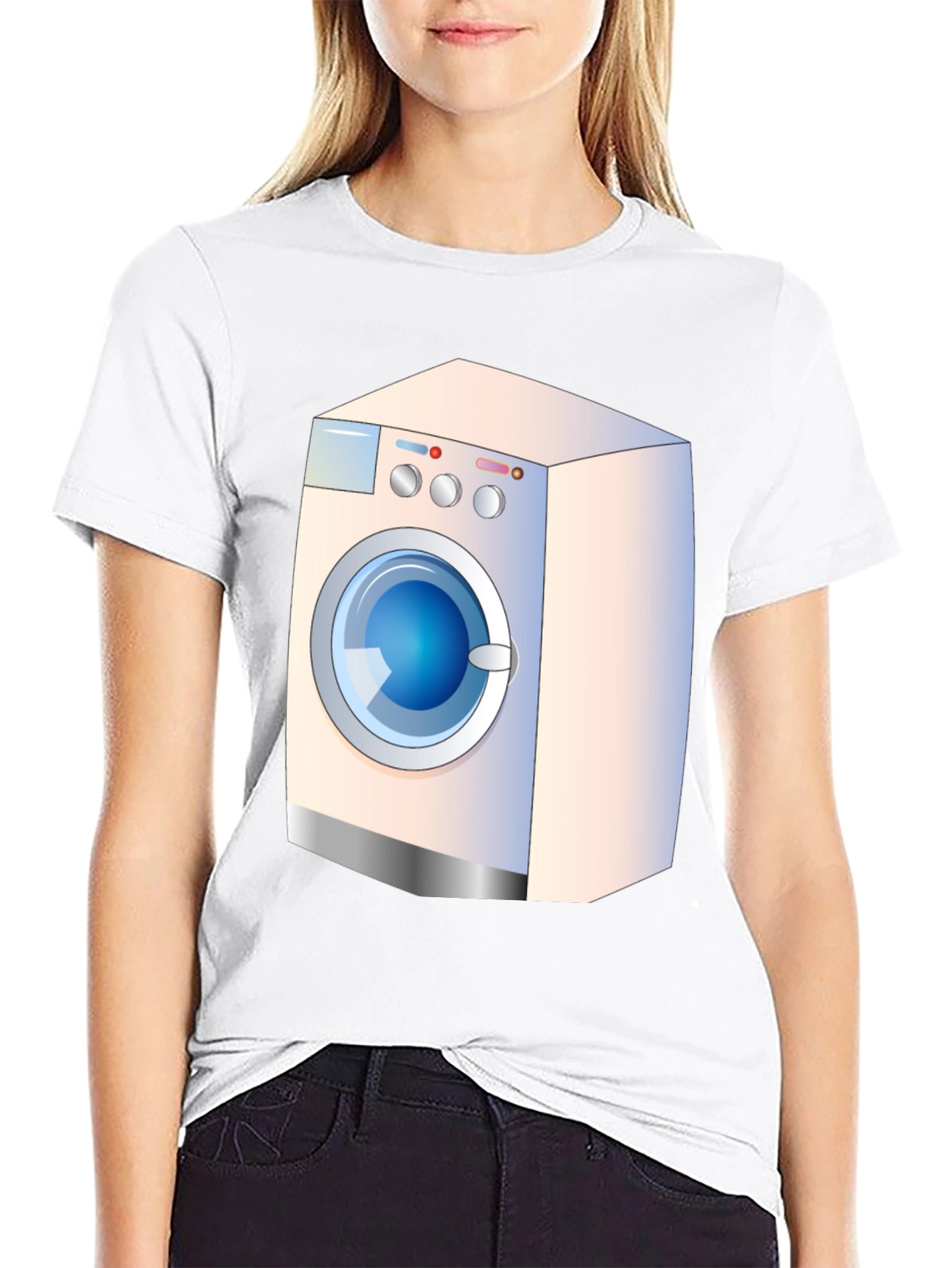 Washer Graphic Tee - Unique Design